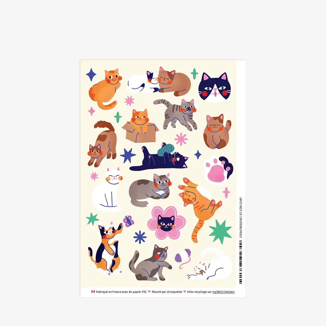 Cat Stickers - Coquiette