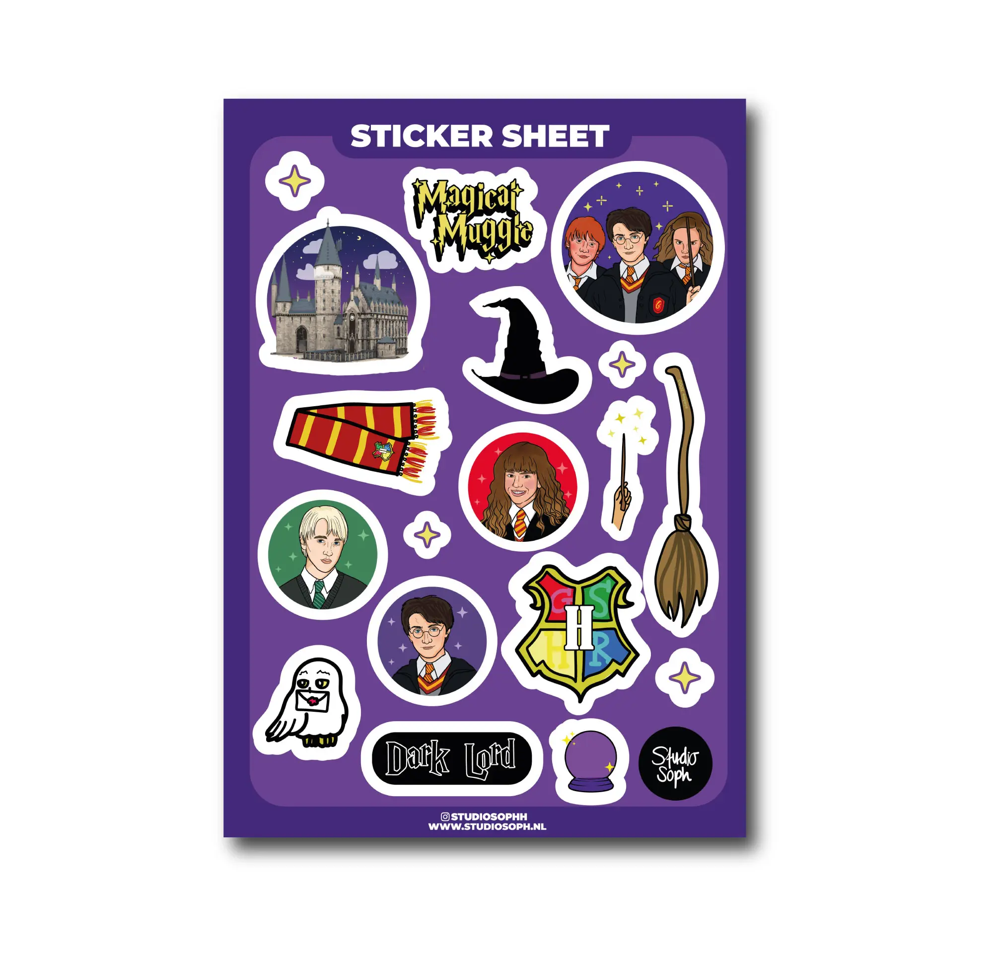 magical wizard sticker sheet