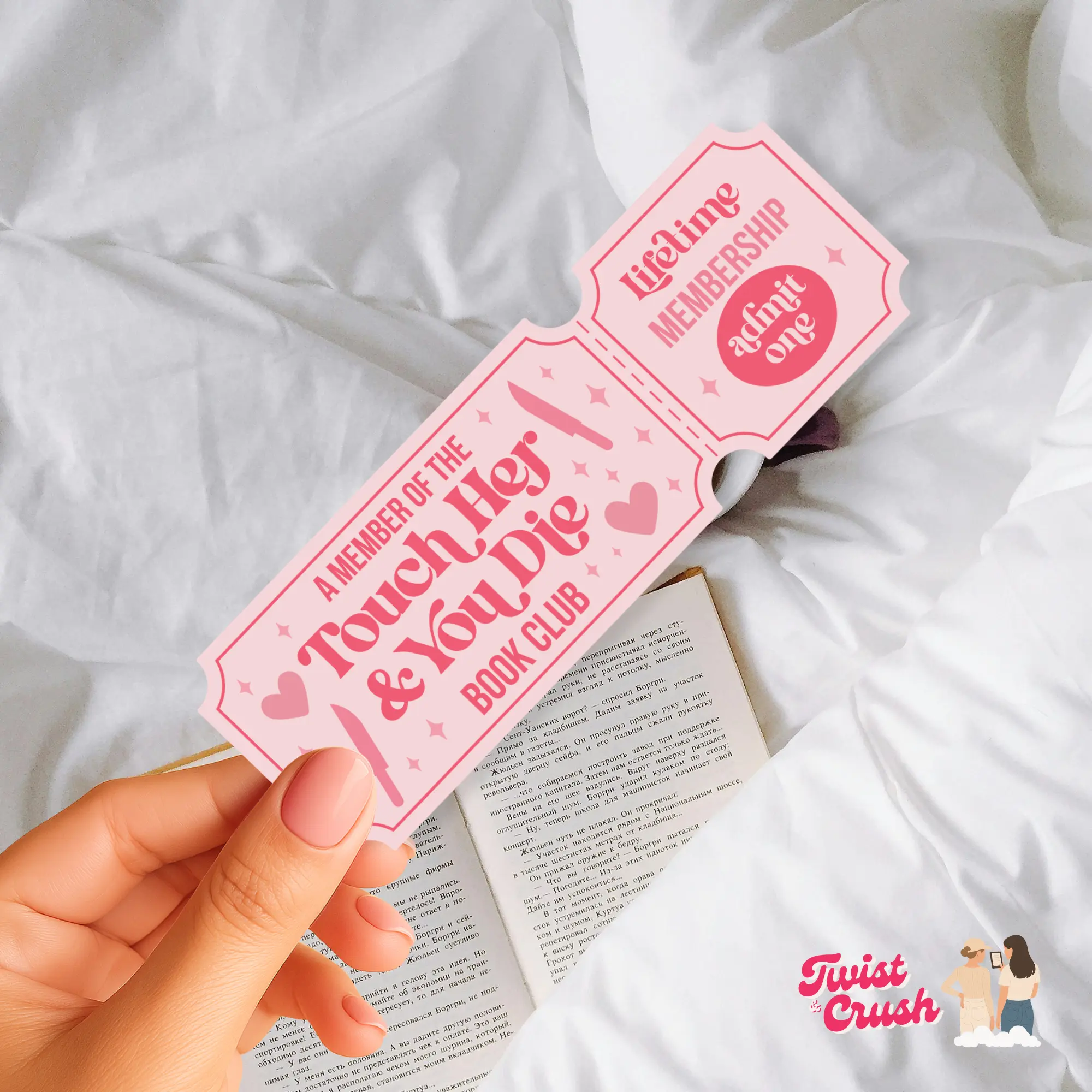 Touch her and you die - Bookmark