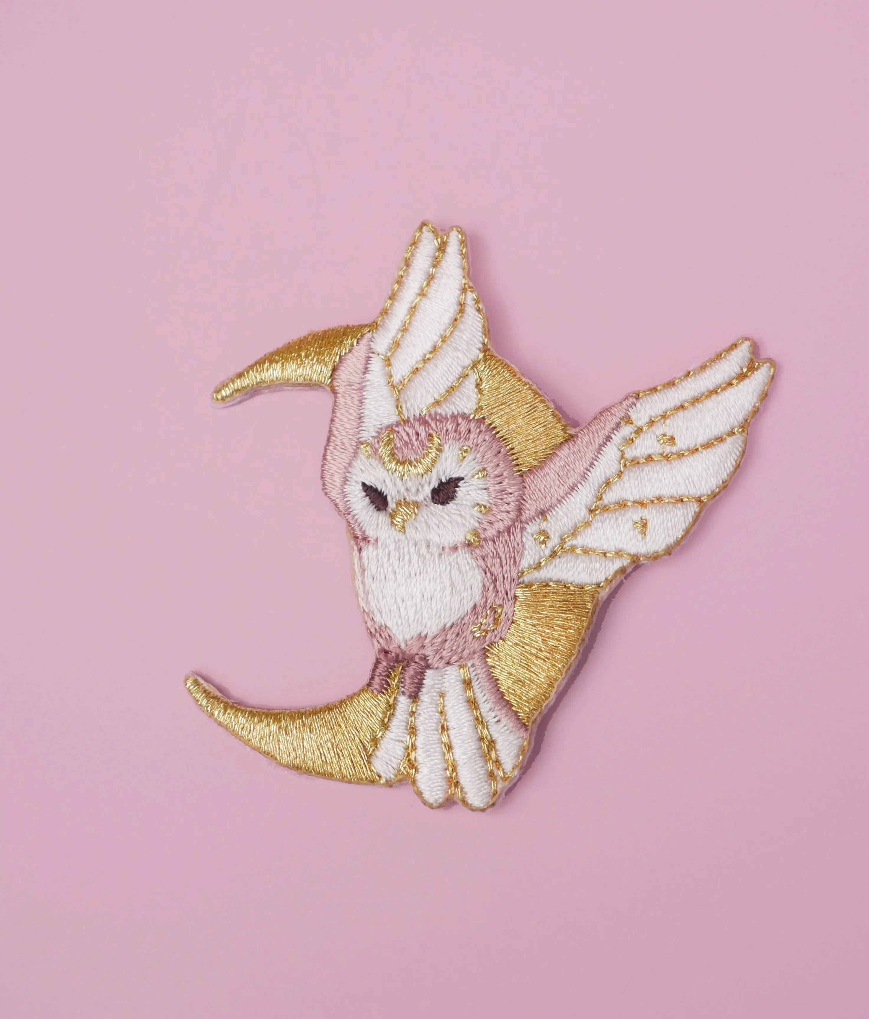 Owl iron-on patch