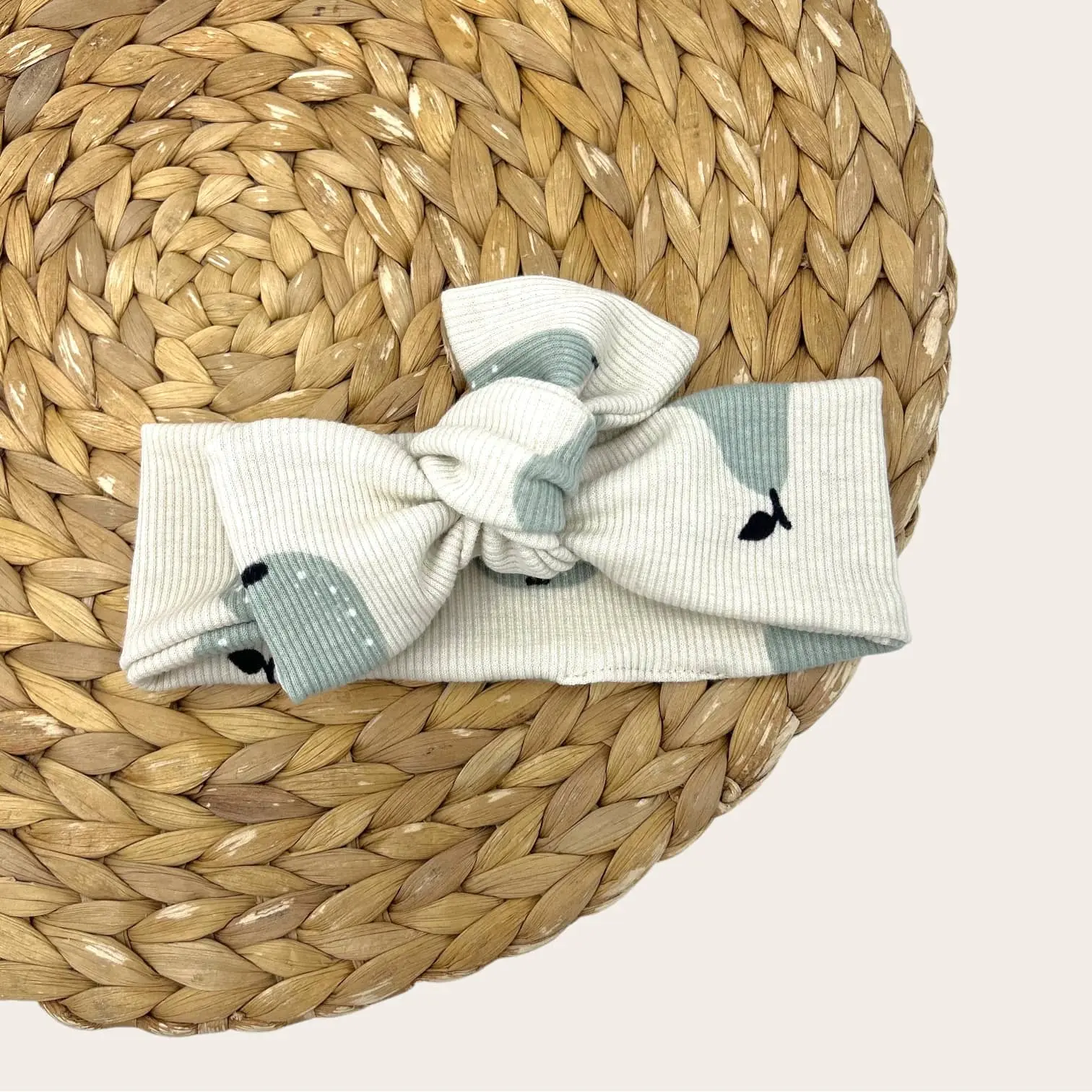 Verstellbares Stirnband aus geripptem Jersey für Babys und Kinder - Erika