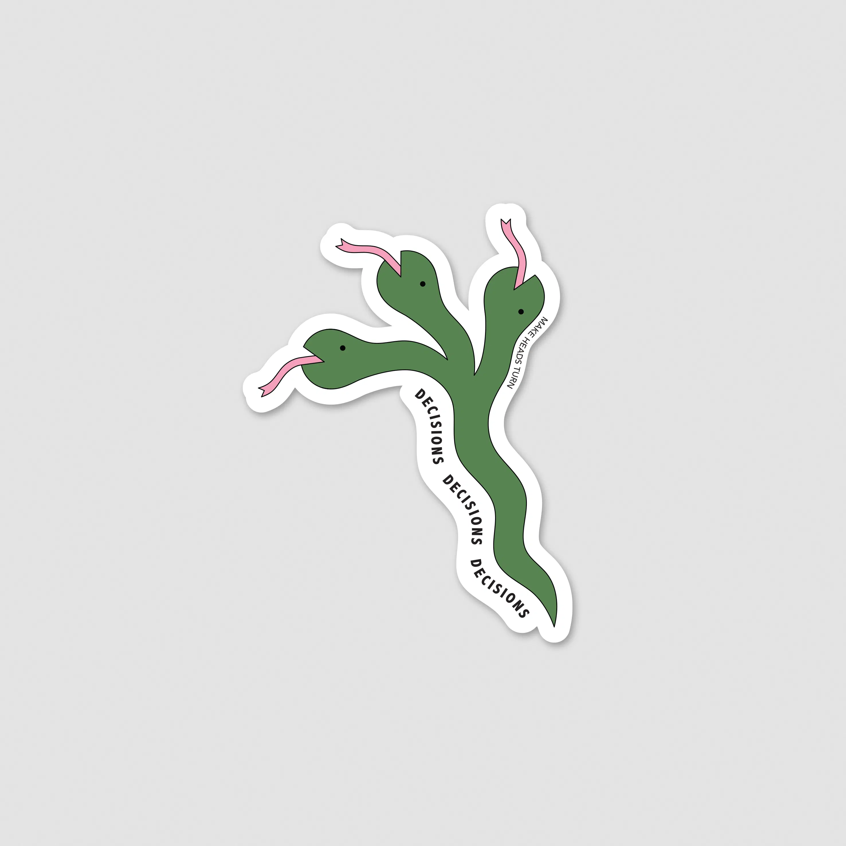 Die-Cut Sticker "Decisions"