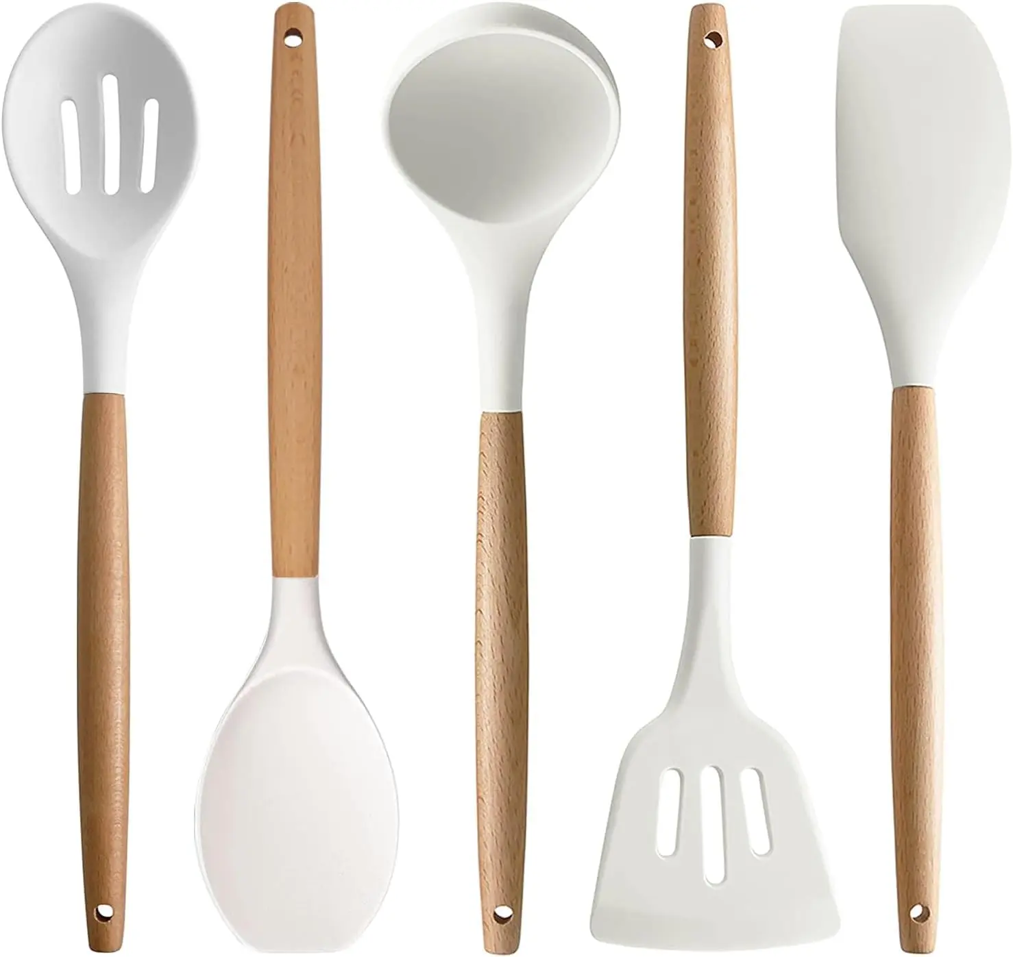 Silicone Kitchen Utensil Set – Cooking Tools – Non-Stick & Heat Resistant – 5 Pcs
