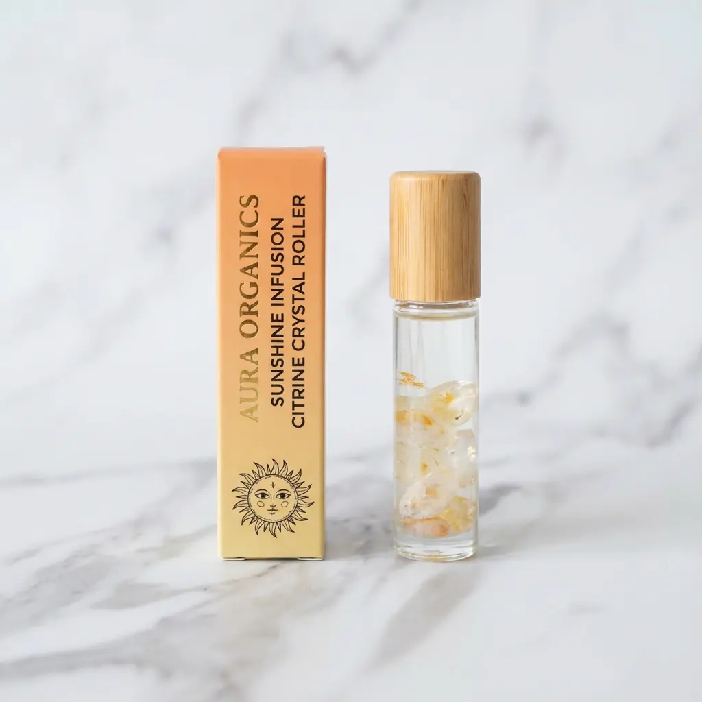 Citrine Crystal Roller