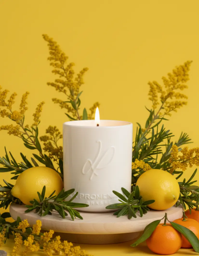 Bougie parfumée céramique - Sur un sentier Corse (cire 100% végétale) - 320g