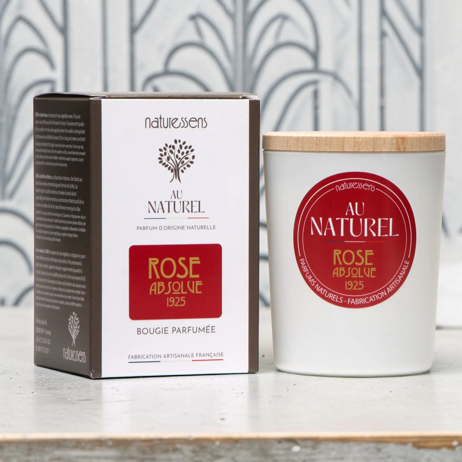 DUFTENDE SOJAKERZE 165g ROSE ABSOLUE 1925 – „Au natural“