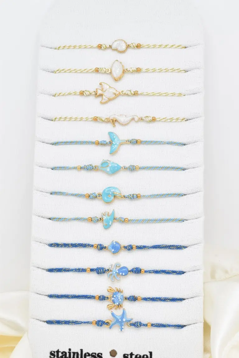Bracelet lot de 12 en acier inoxydable-BR110390OR