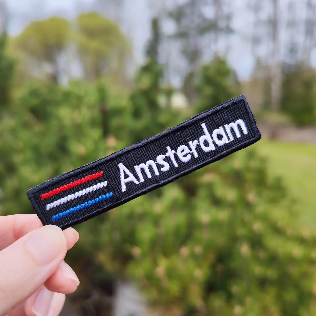 Custom Country & City Name Patch Set with European Flags – Local Souvenir for Retail | patch nom de ville personnalisé