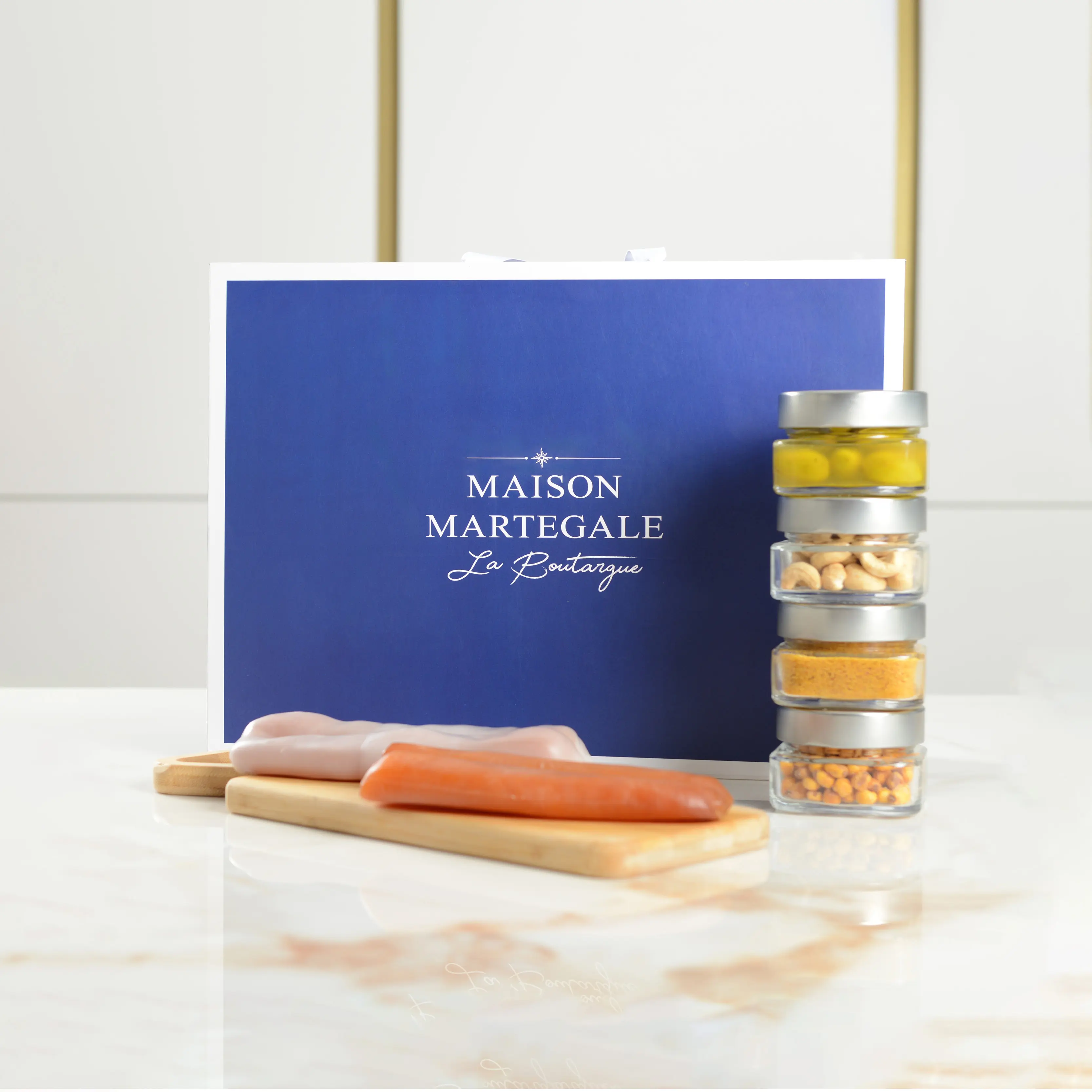 Gourmet gift set with bottarga and refined ingredients