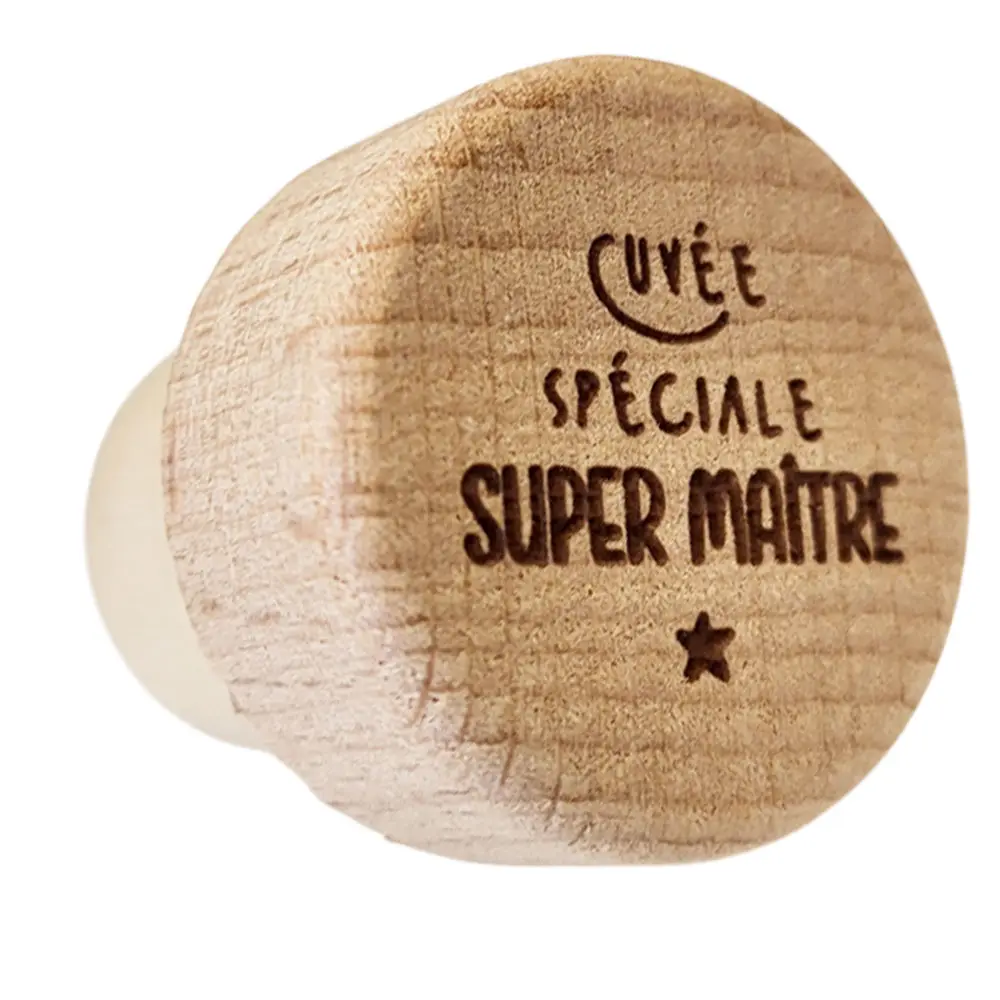 Wooden bottle stopper – End-of-school-year gift – SUPER special edition...