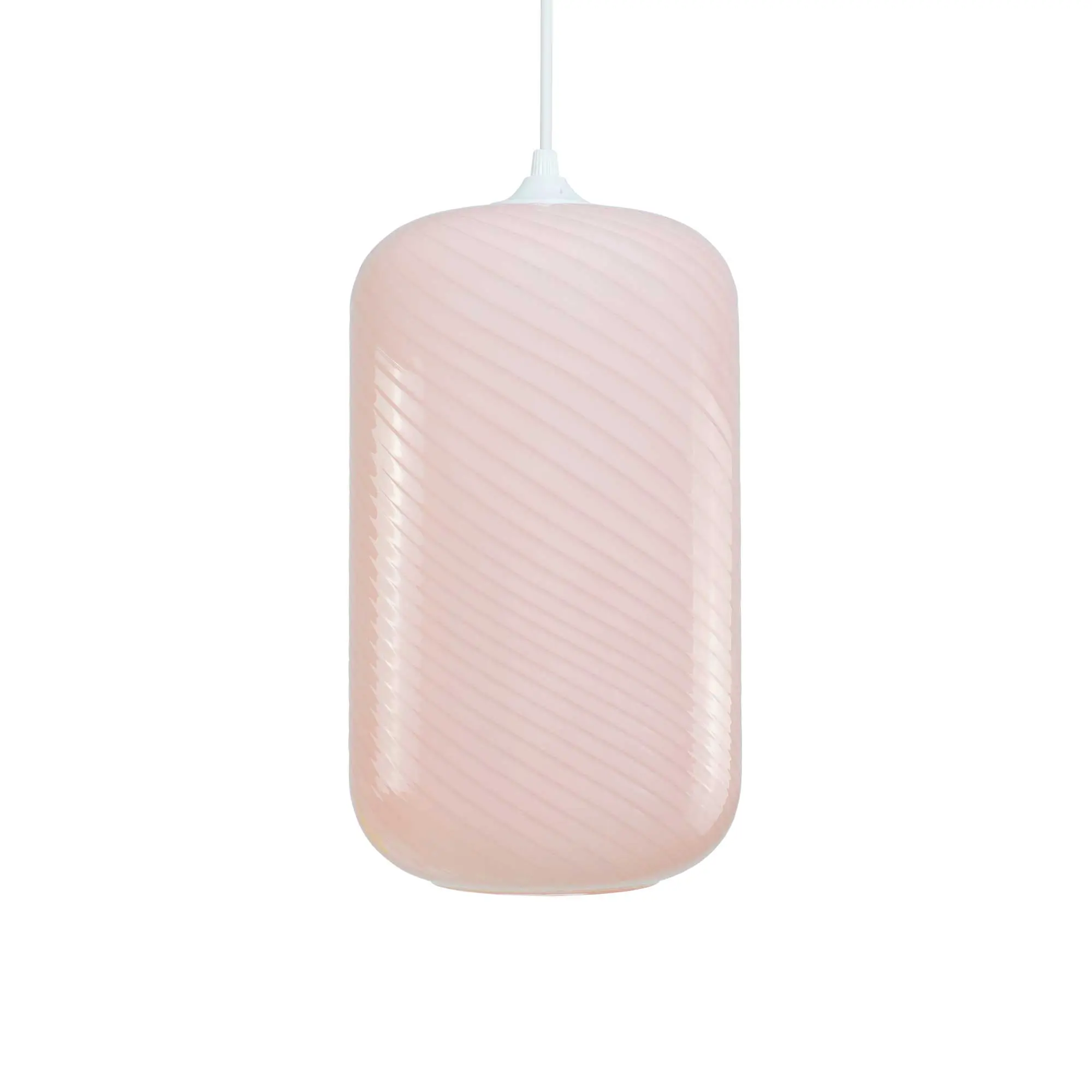 Harlo twisted effect colored glass pendant light