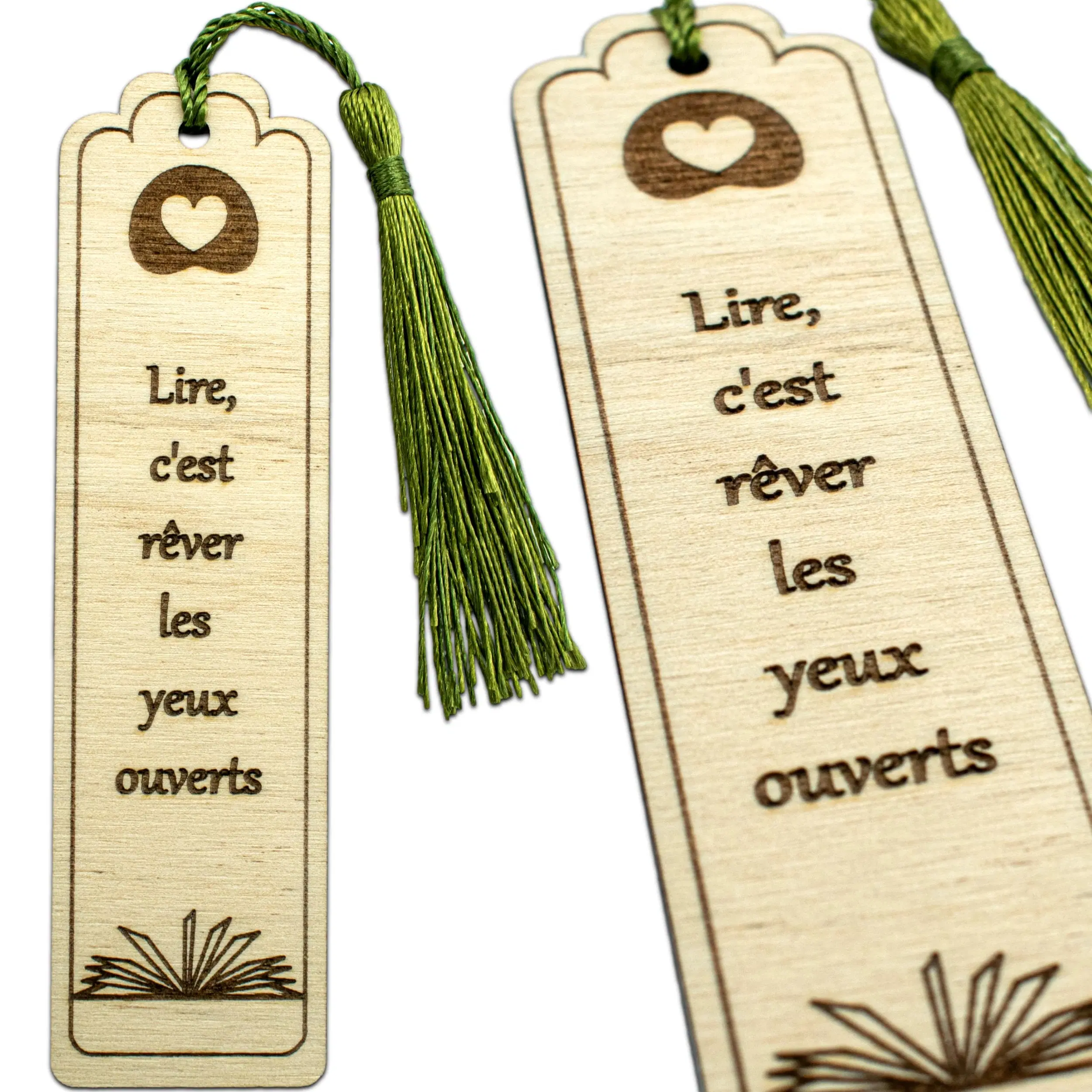Wooden bookmark – Reading is dreaming with your eyes open – gift for a love of reading – Christmas gift – birthday gift