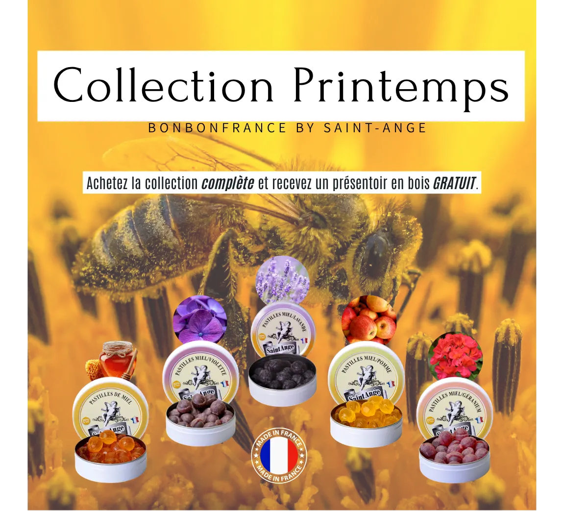 Collection Printemps 🍯🪻 - Présentoir en bois OFFERT