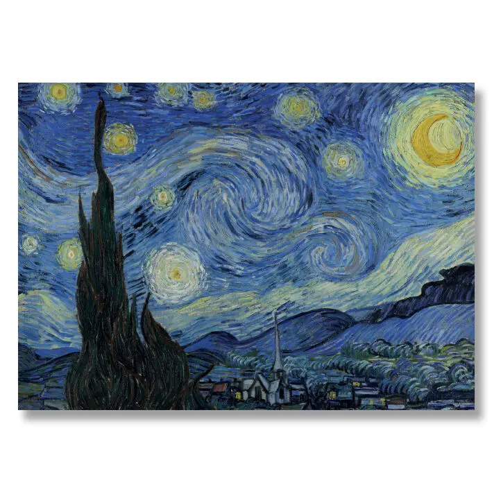 Poster in tubo - Stampa artistica di Vincent van Gogh "Notte stellata" – 50×70 cm