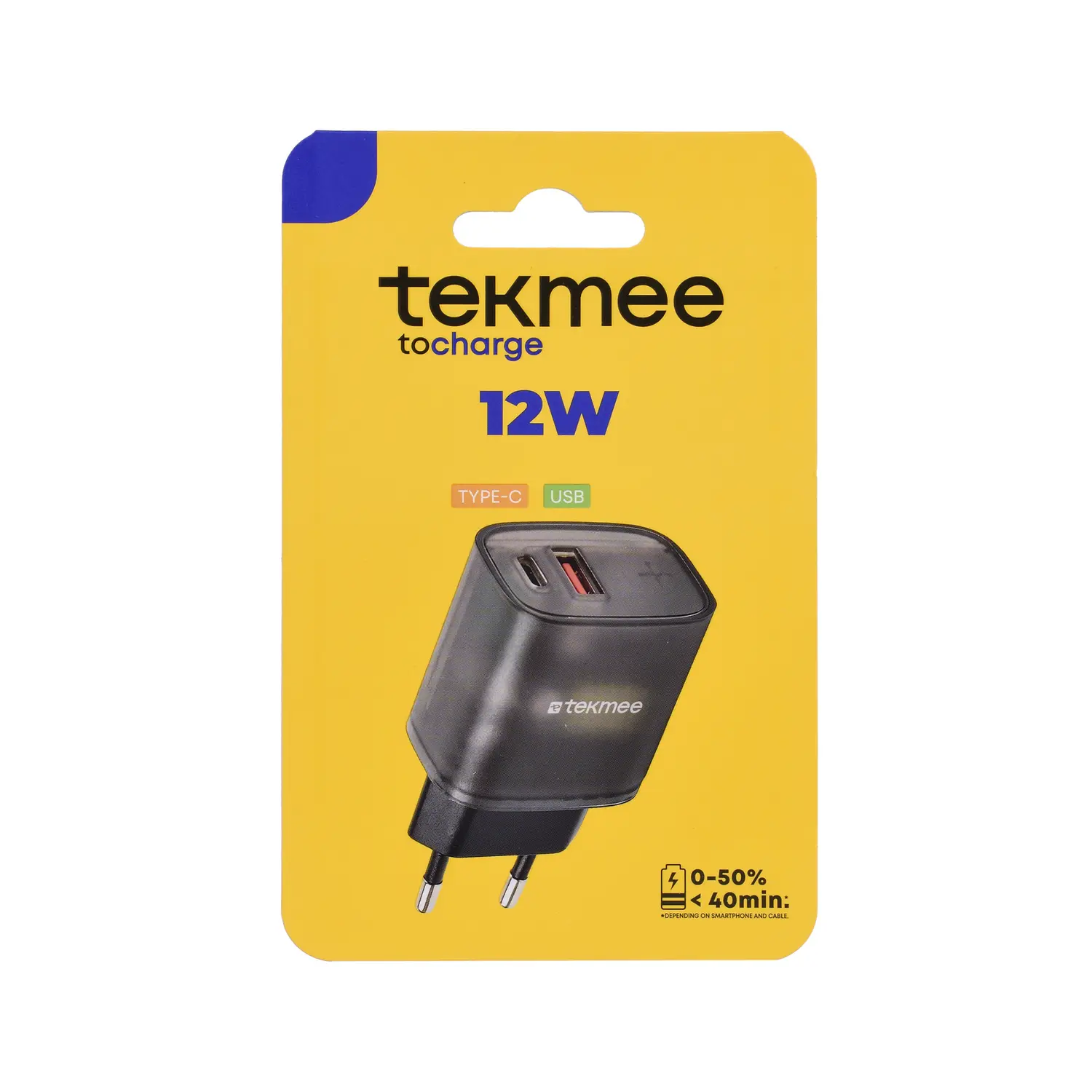 12W Transparent AC Adapter – 2 Ports