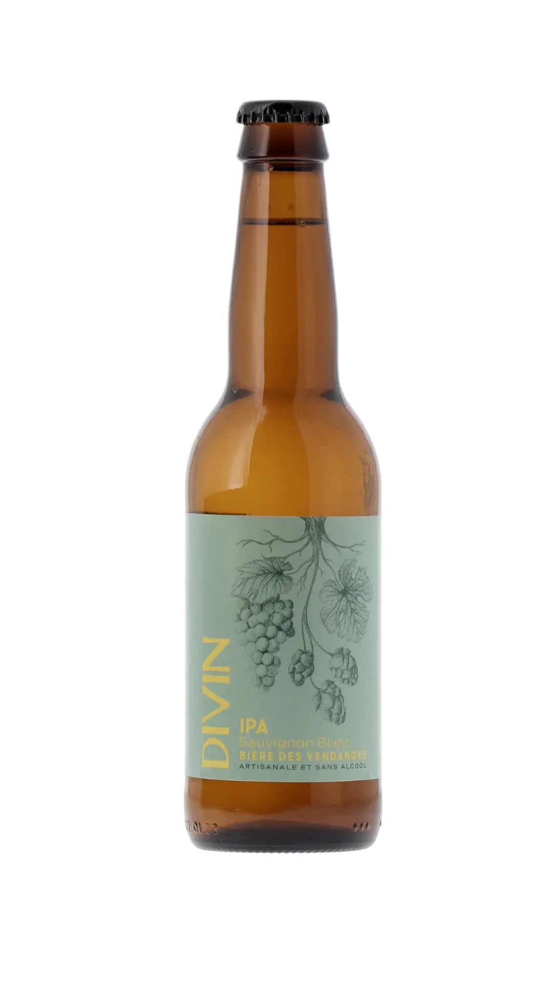 DIVIN BIère des vendanges IPA Sauvignon-Blanc Sans Alcool - Bière sans alcool