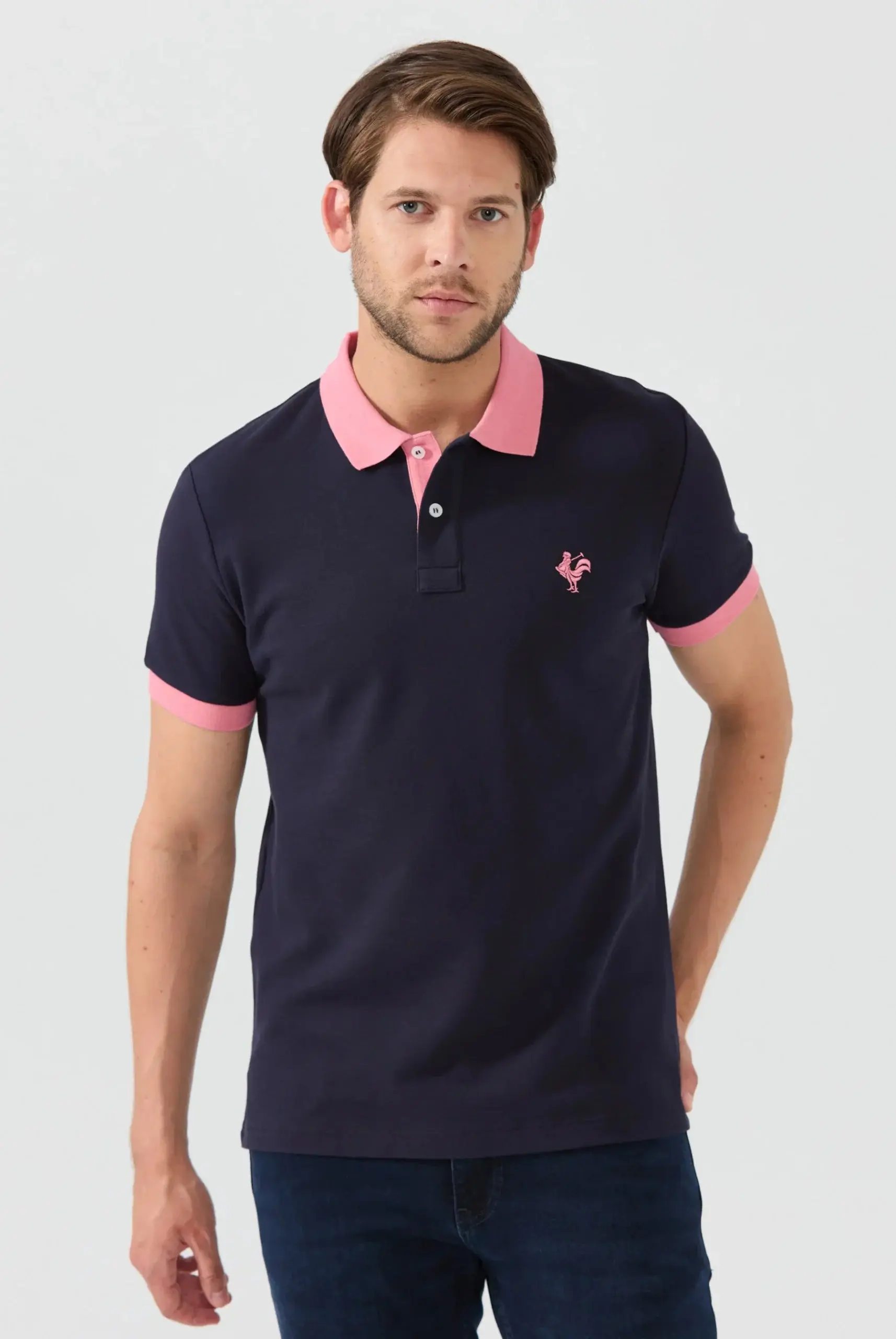 Spencer: Polo con el emblemático Logo del Gallo Bordado