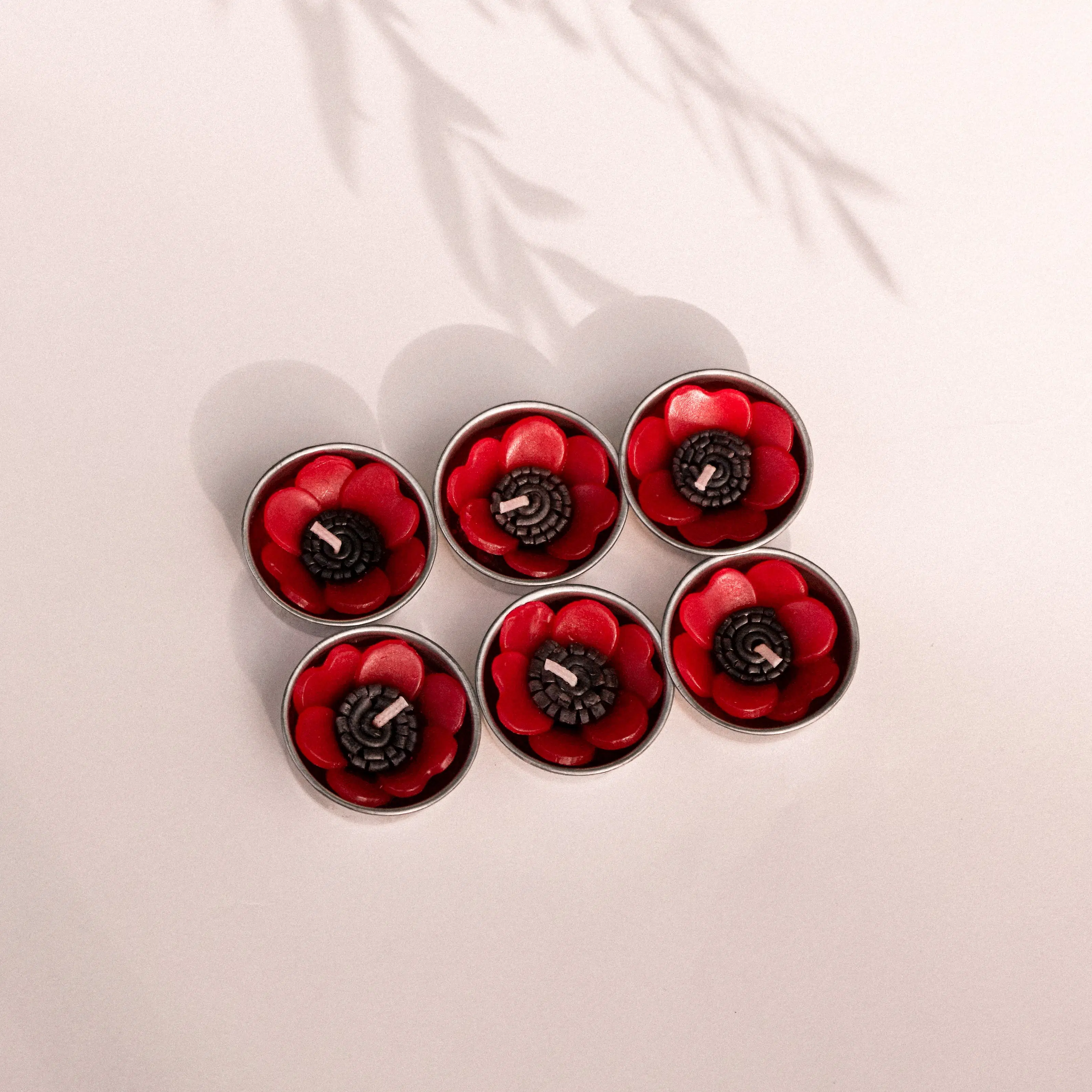 Red Poppy Scented Tealights