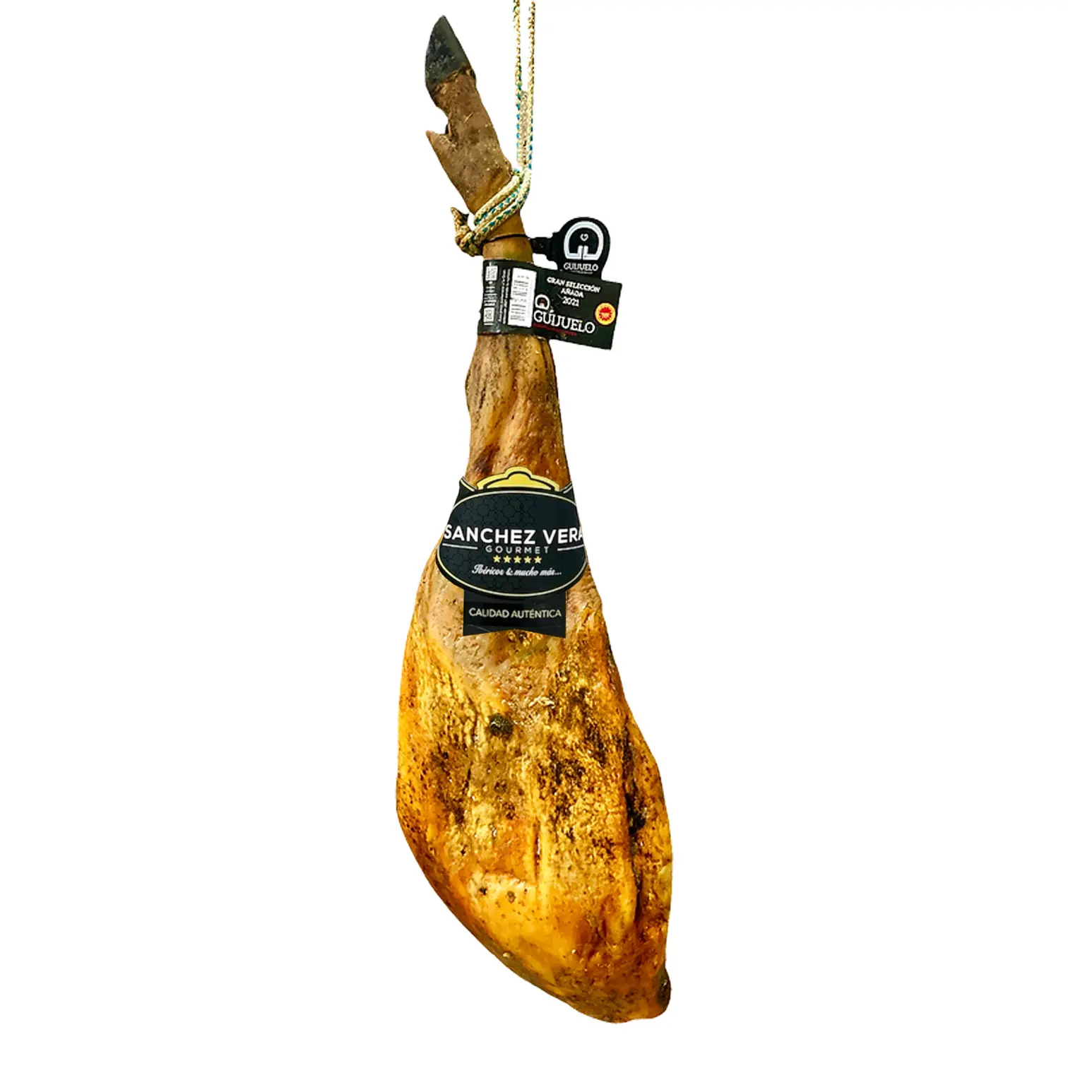 Jambon 100% ibérique de Bellota "Pata Negra" avec AOC "GUIJUELO" avec os