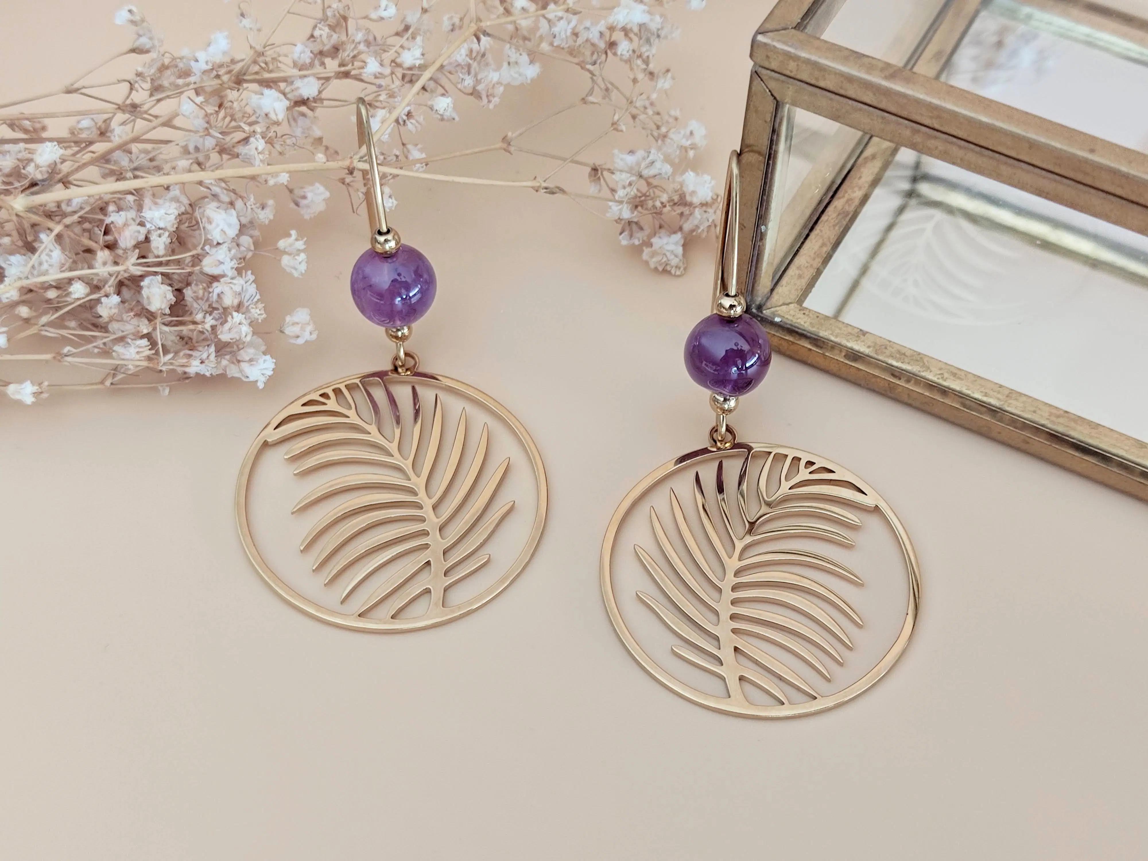 L'Originelle Amethyst Earrings