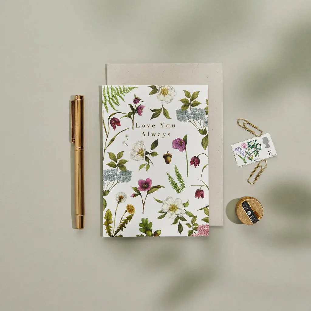Cottage Garden - Love You Always  - Greeting Card
