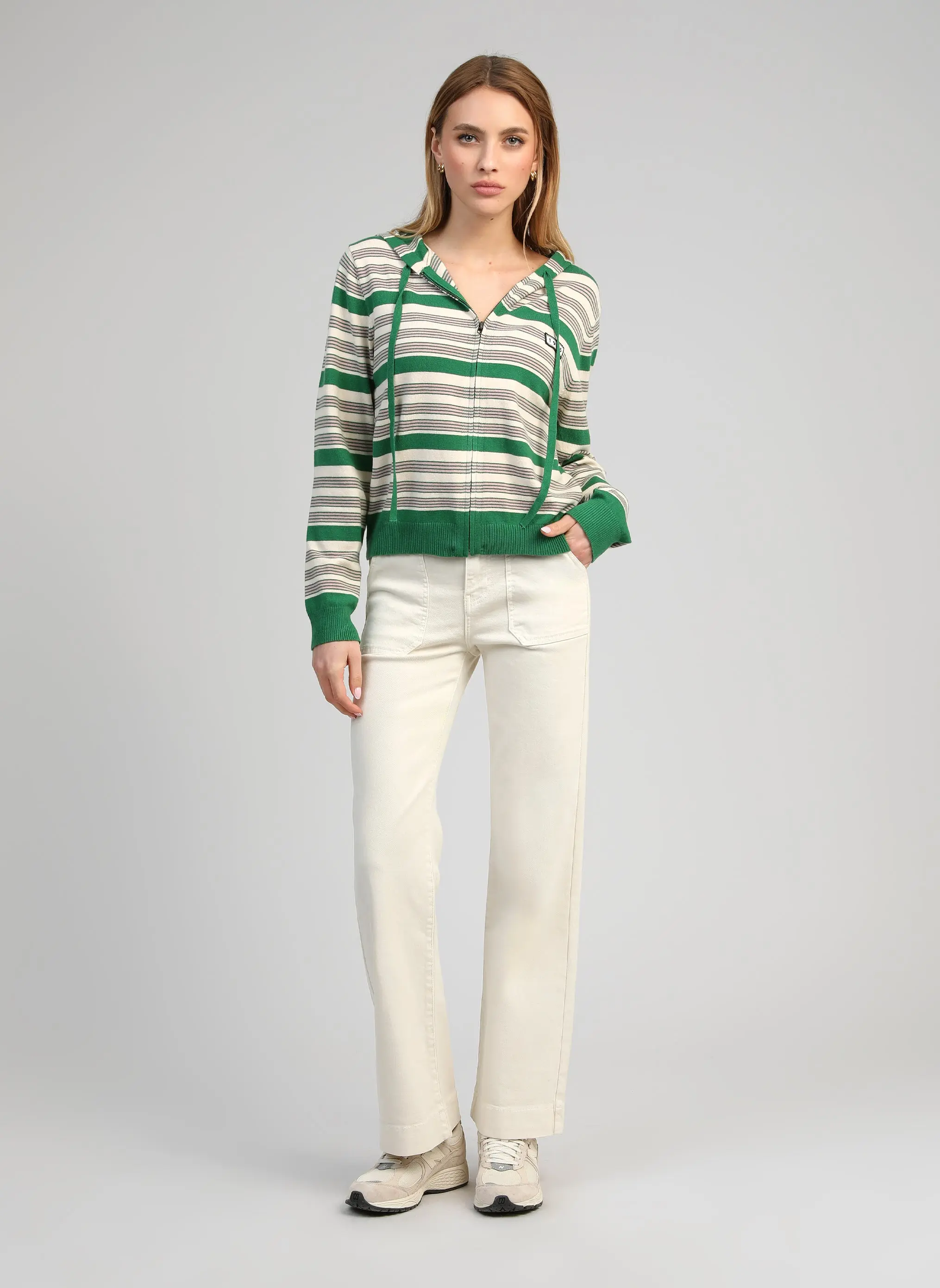 PARMY ecru trousers