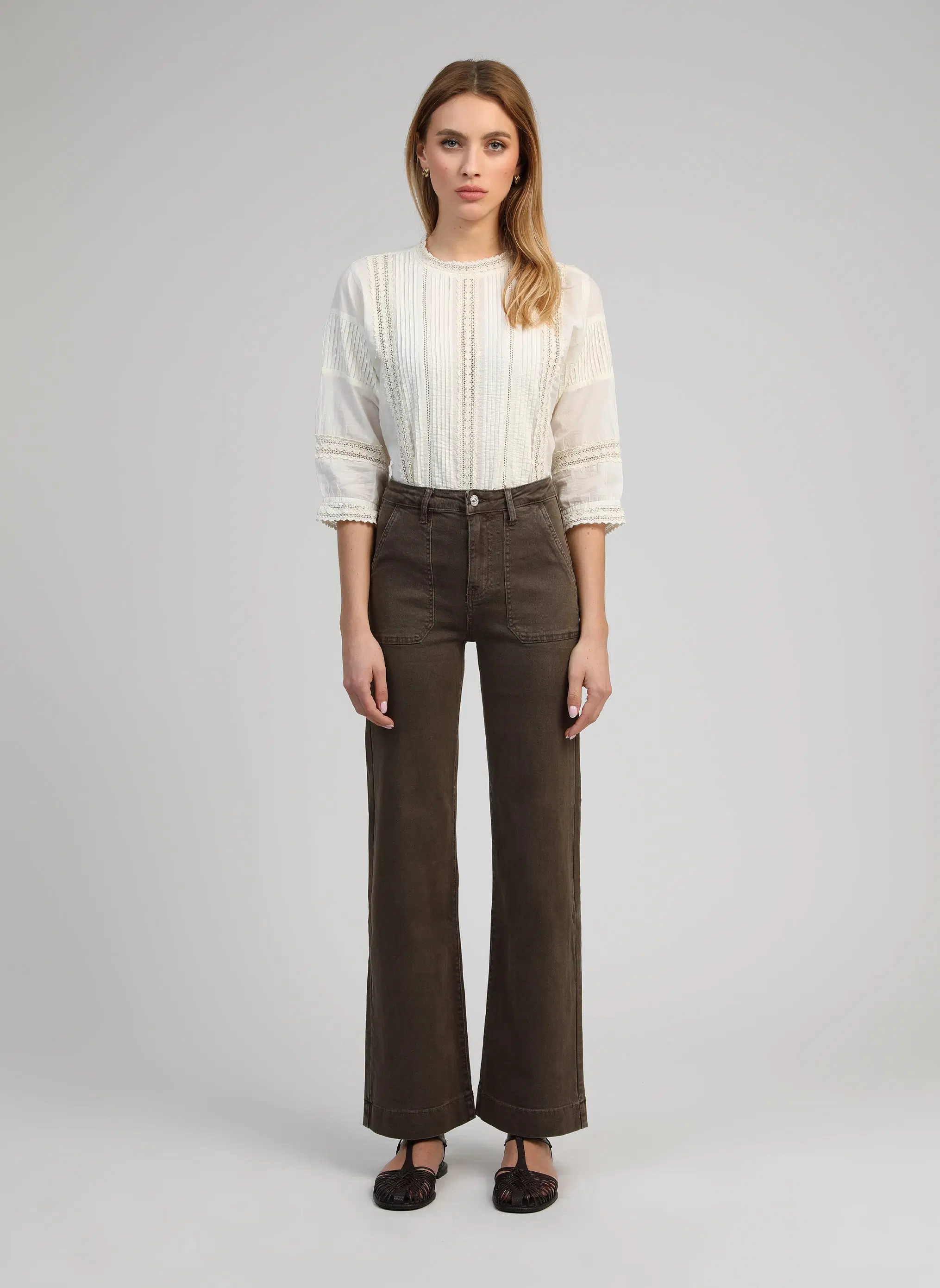 PARMY mocha trousers