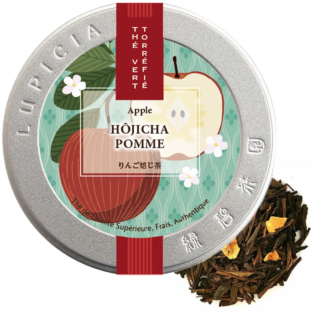 HÔJICHA APPLE - 40g Box - Fruity Green Tea