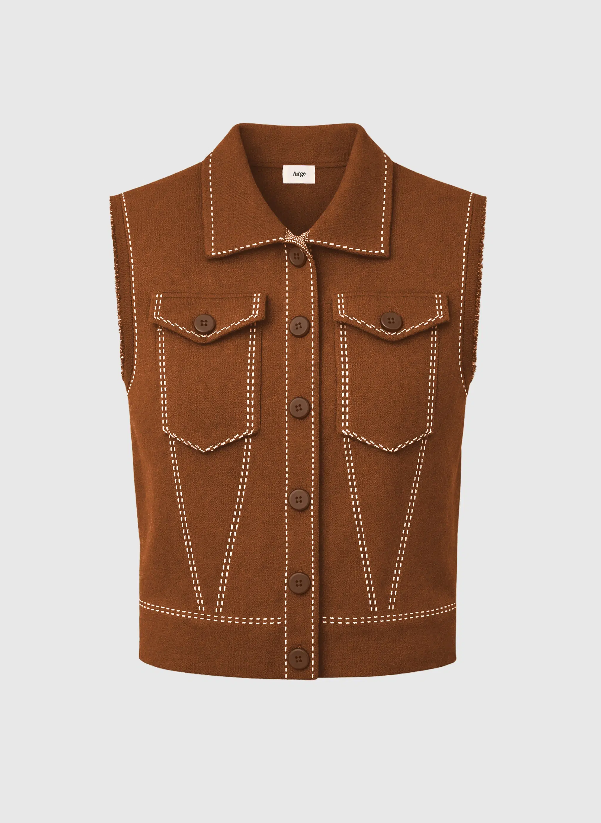brown LEWOODY VEST