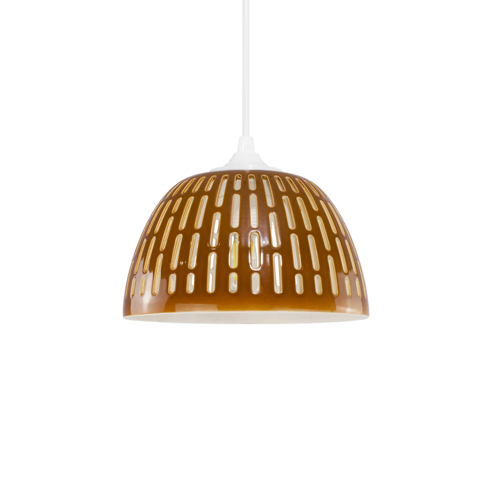 Télia colorful openwork ceramic pendant light