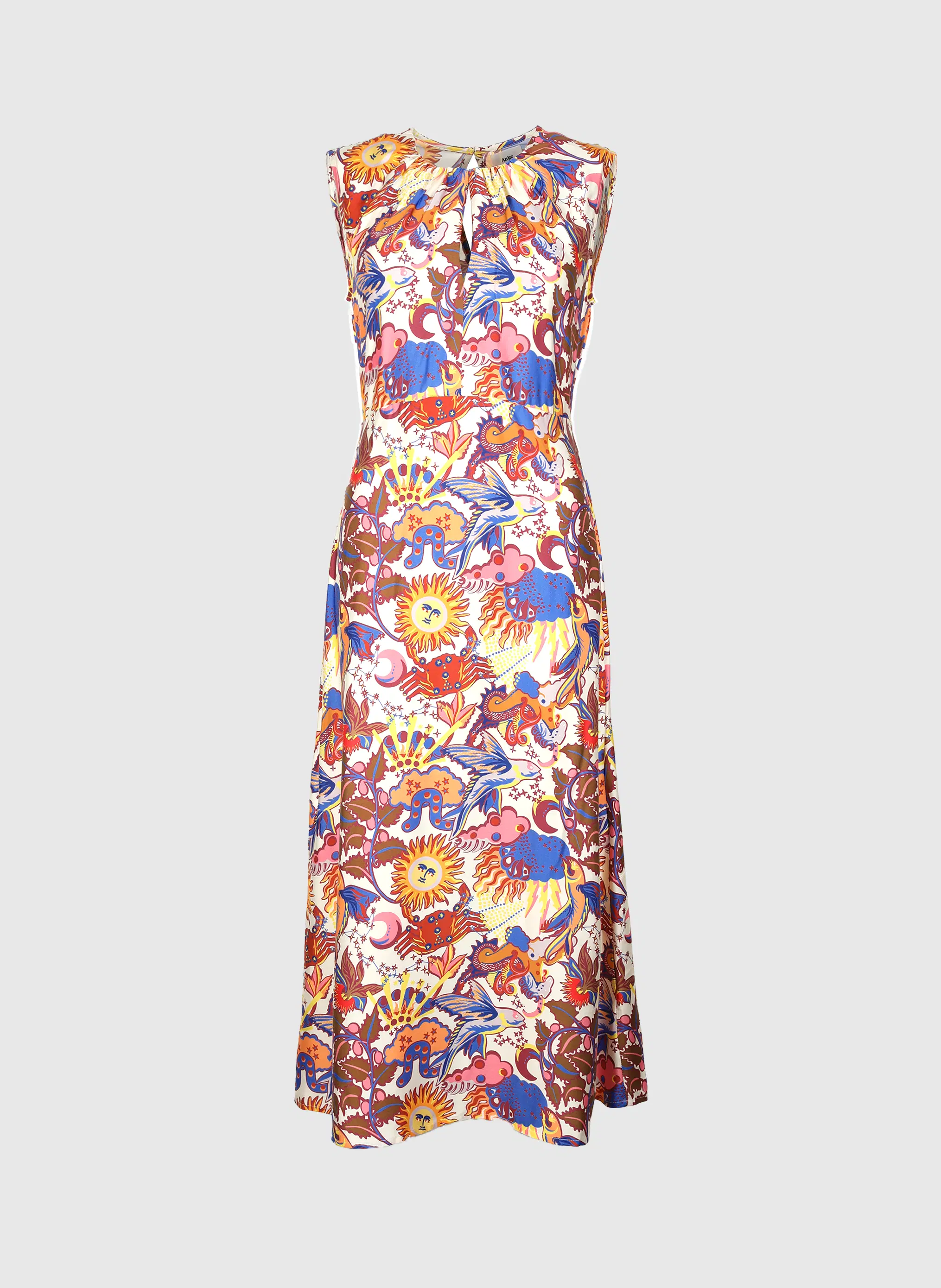 LONG DRESS OTINA solemio ecru