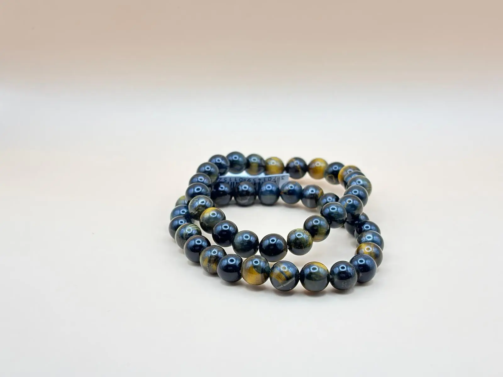 HAWK'S EYE ROUND STONE BRACELET