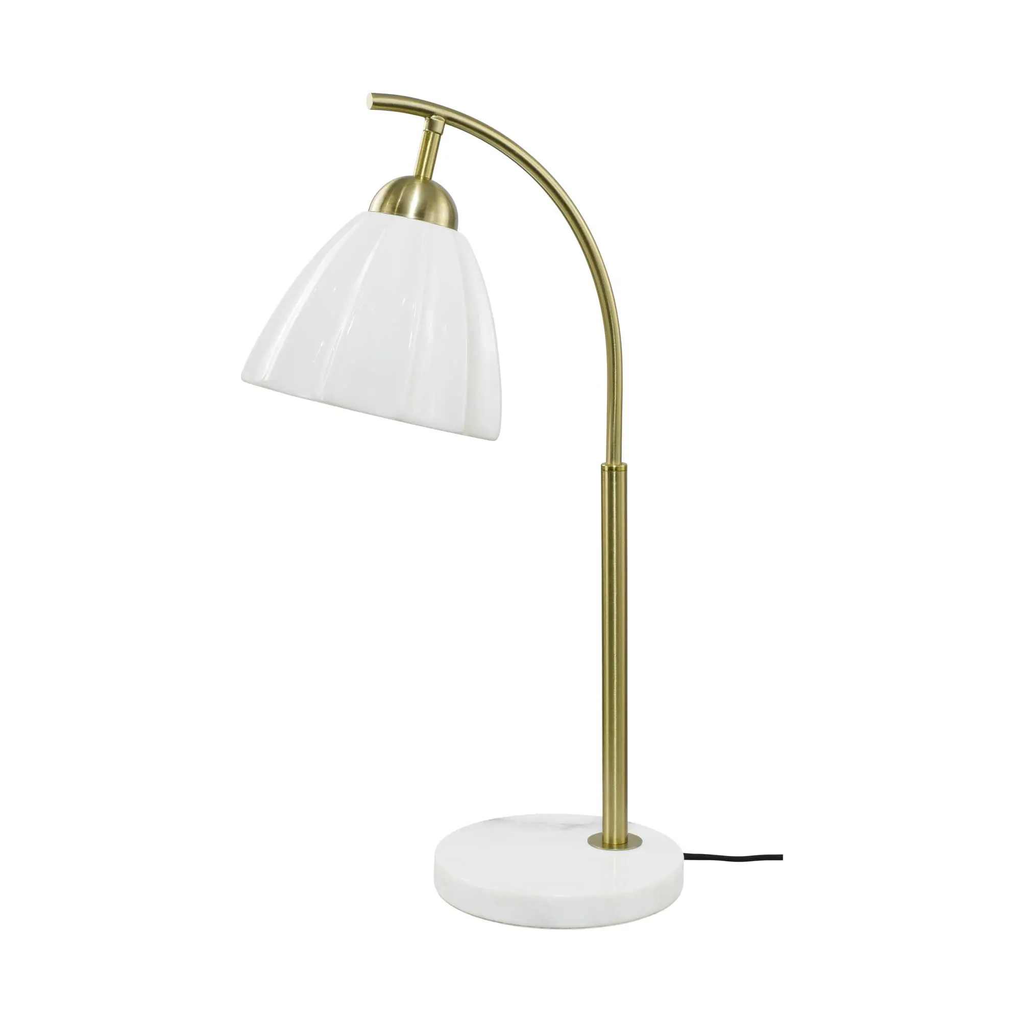 Nalia table lamp in ceramic, metal and marble