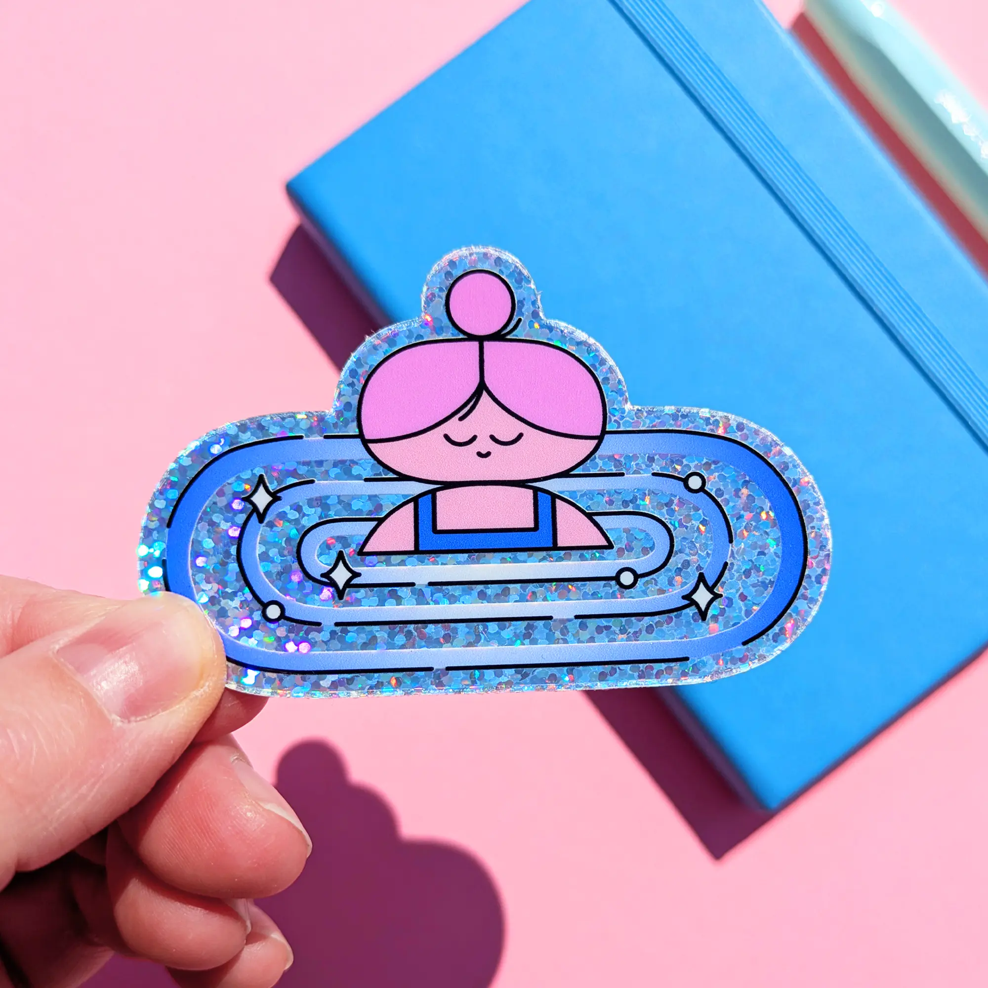 Glitter Swimming Sticker