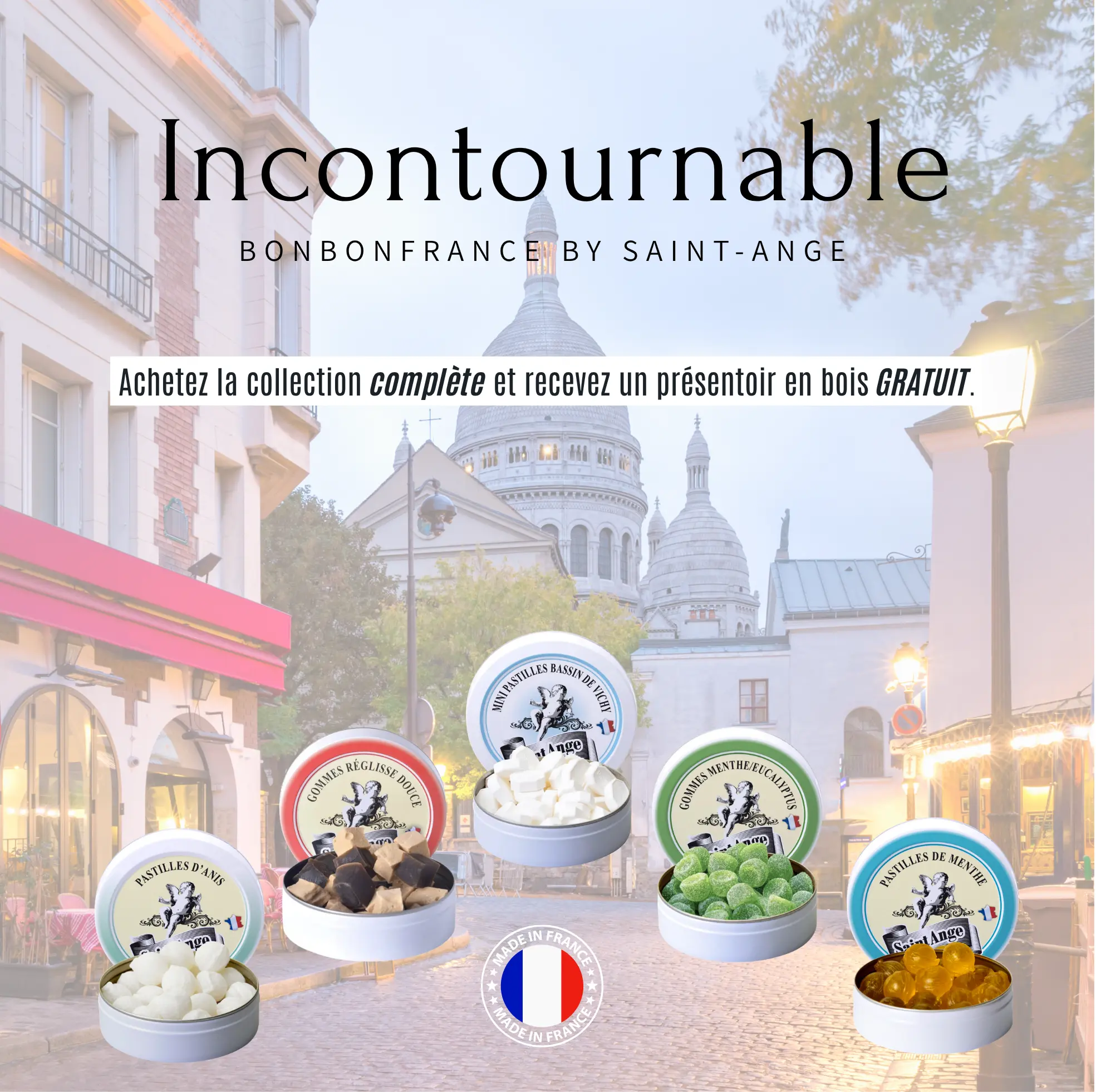 Collection INCONTOURNABLES 🍬🇫🇷 - Présentoir OFFERT