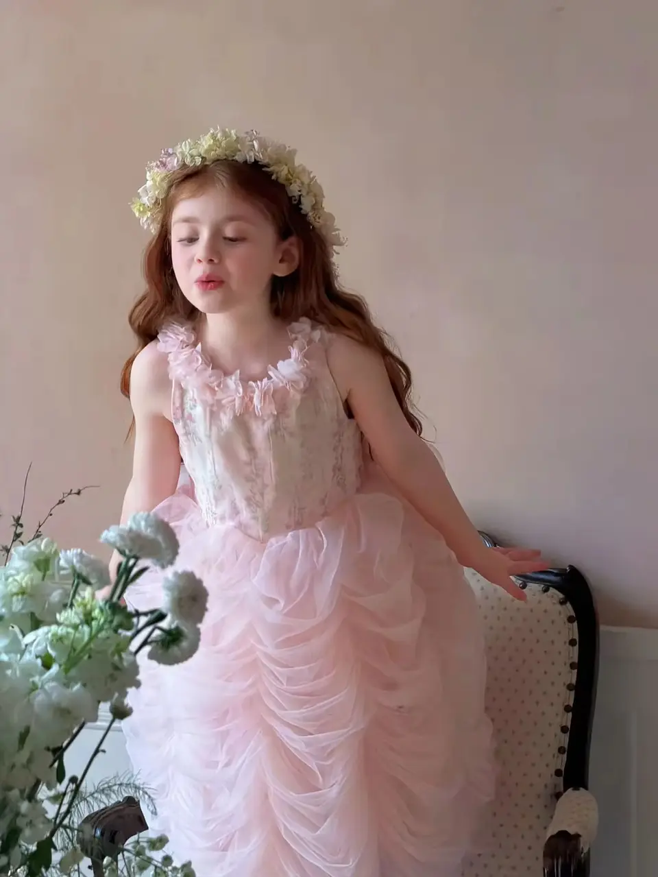 Lara Prinzessinnenkleid aus floralem Tüll