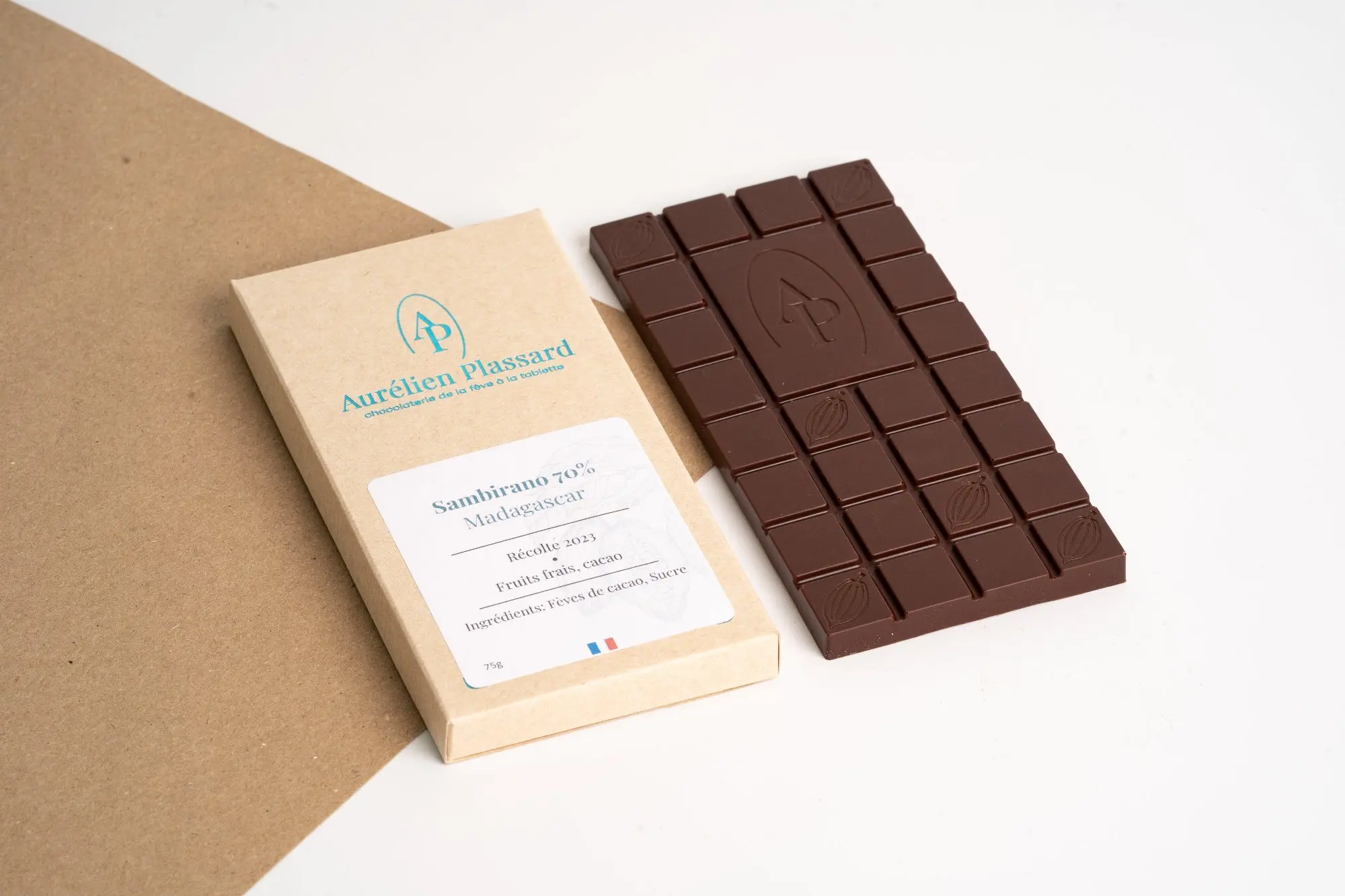 Tablette chocolat noir SAMBIRANO 70% de cacao – Madagascar