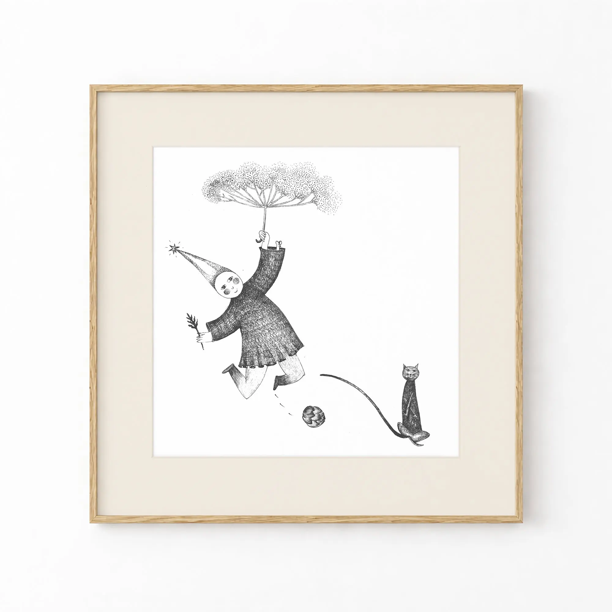 Childhood Art Print, Tale ink Series