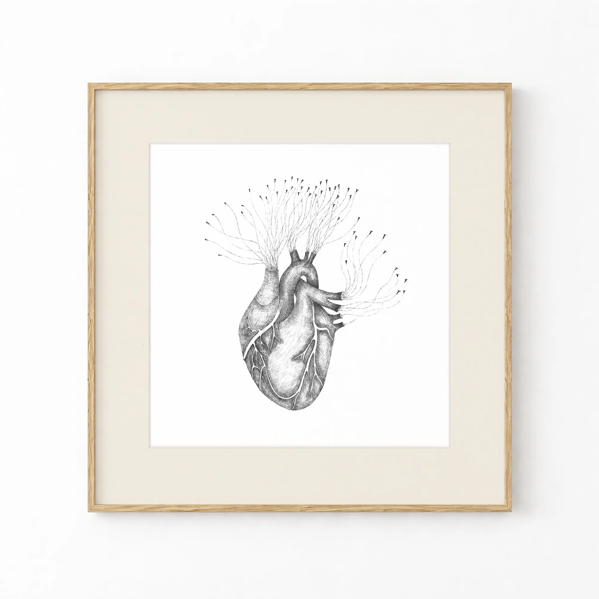 Heart Art Print, Tale ink Series