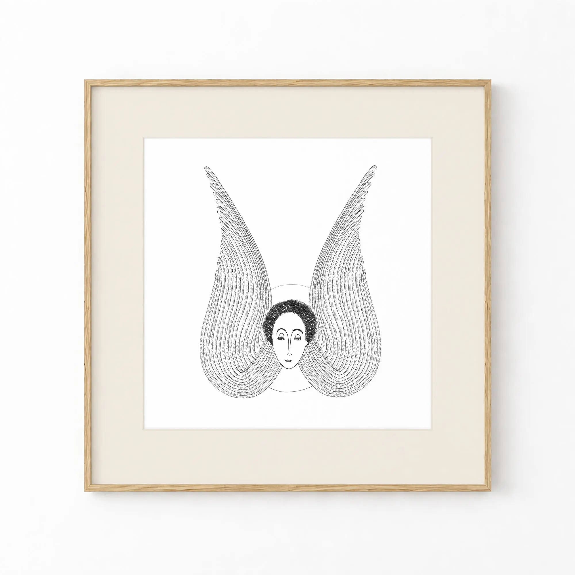 Angel Art Print, Tale ink Series
