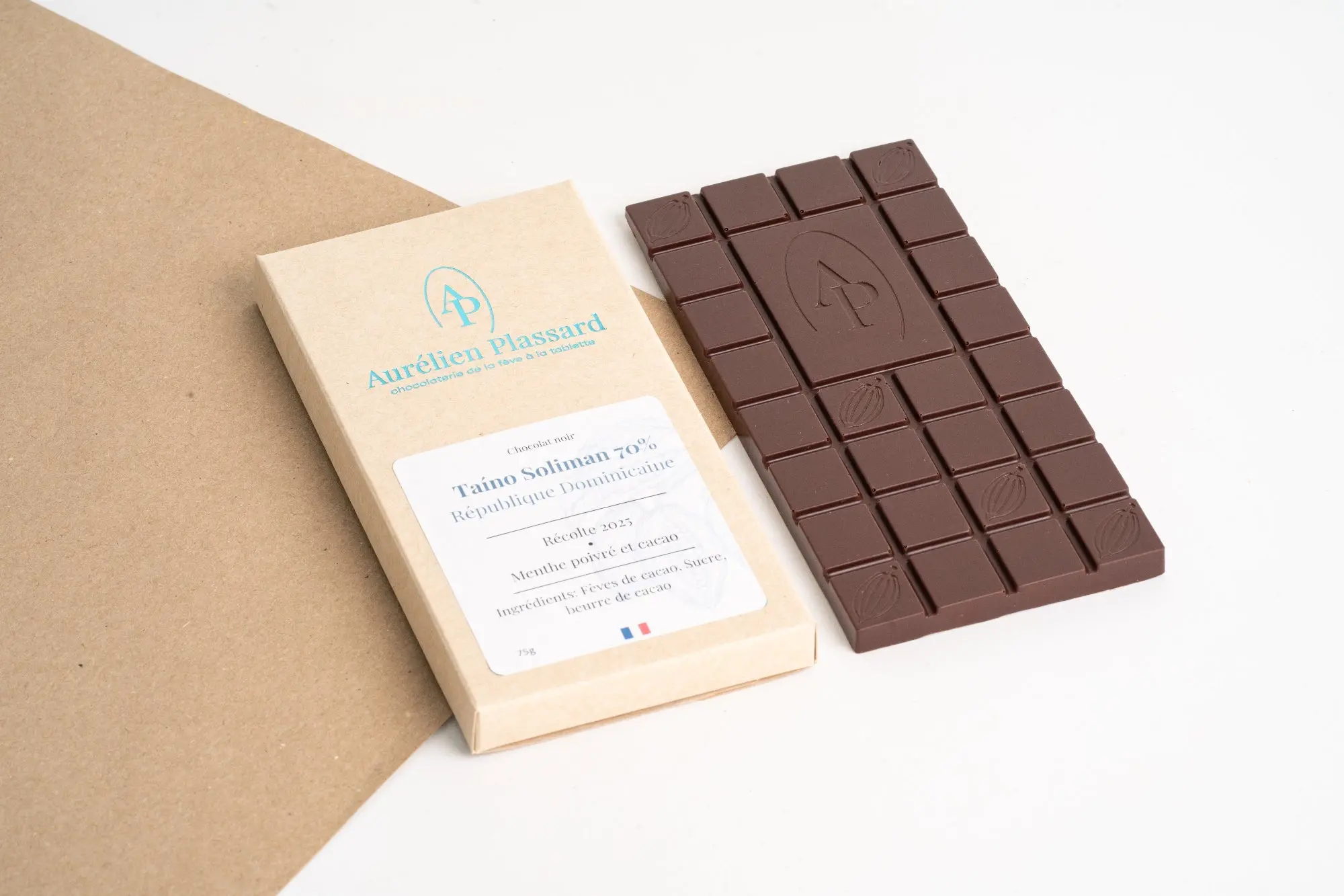 Tablette chocolat noir TAINO SOLIMAN 70% de cacao – République Dominicaine