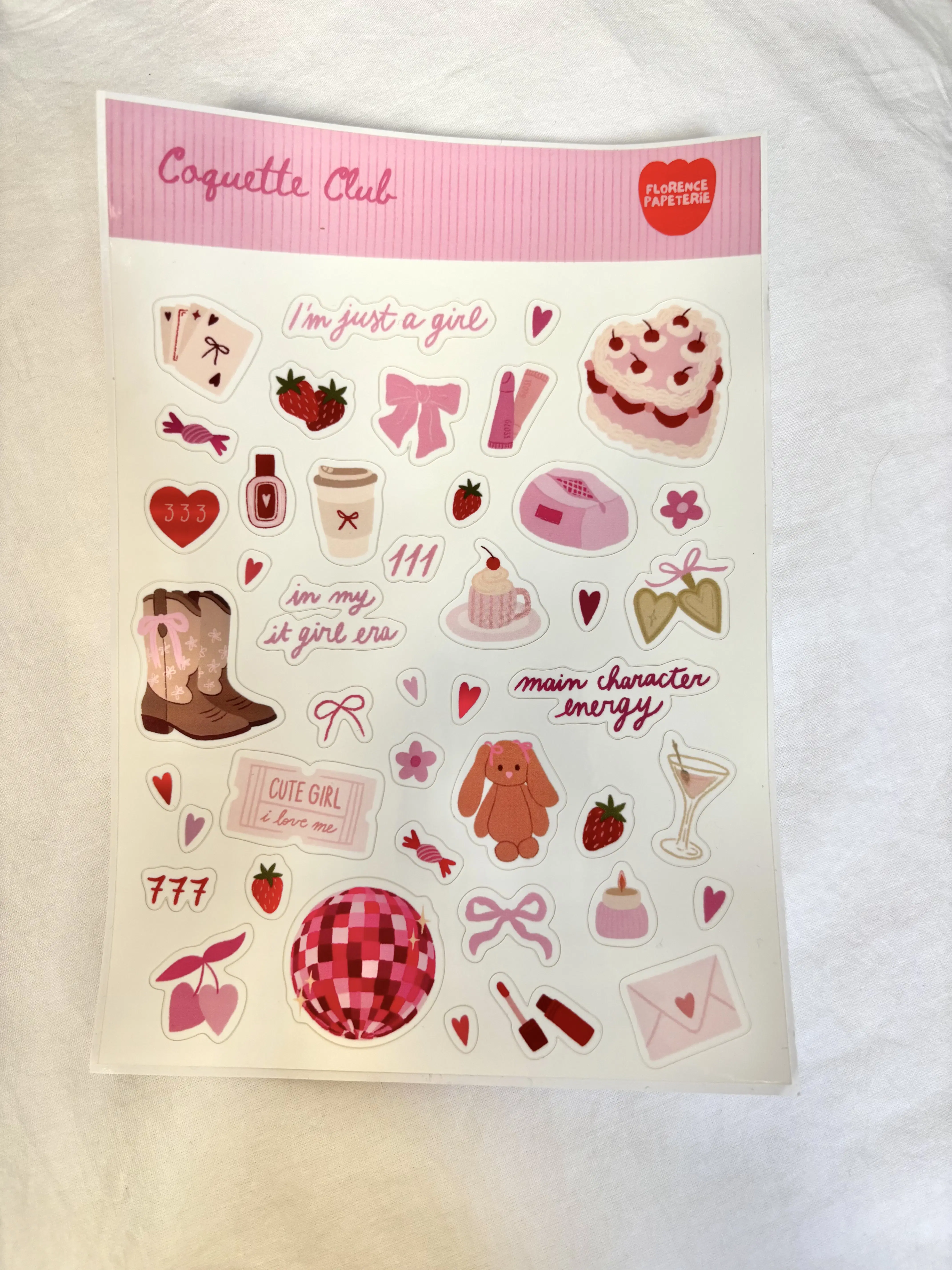 Sticker Sheet - Coquette Club