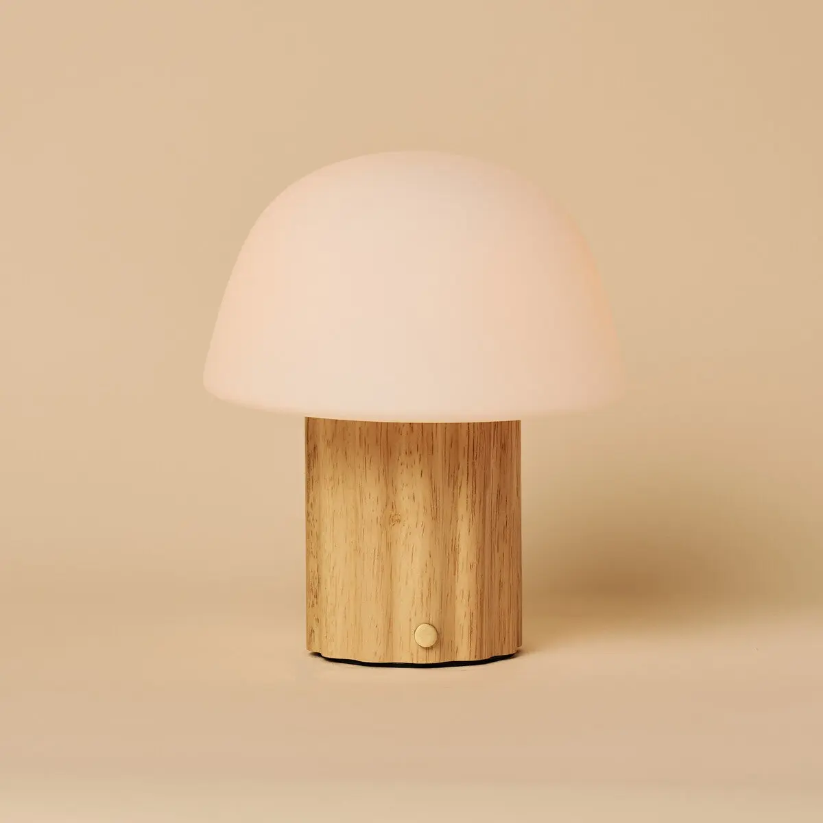 Marijn Light Brown Rechargeable Table Lamp | 3 Light Colors, Dimmable & Modular Lampshade