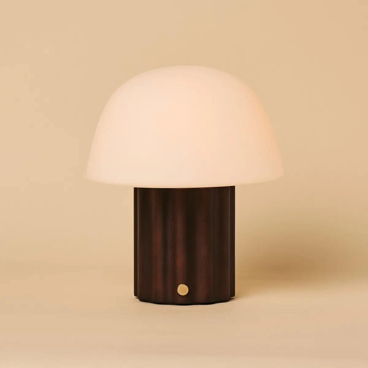 Marijn Dark Brown Rechargeable Table Lamp | 3 Light Colors, Dimmable & Modular Lampshade