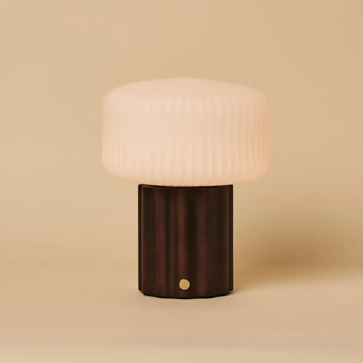 Robin Dark Brown Rechargeable Table Lamp | Stylish, Cordless & 3 Light Modes