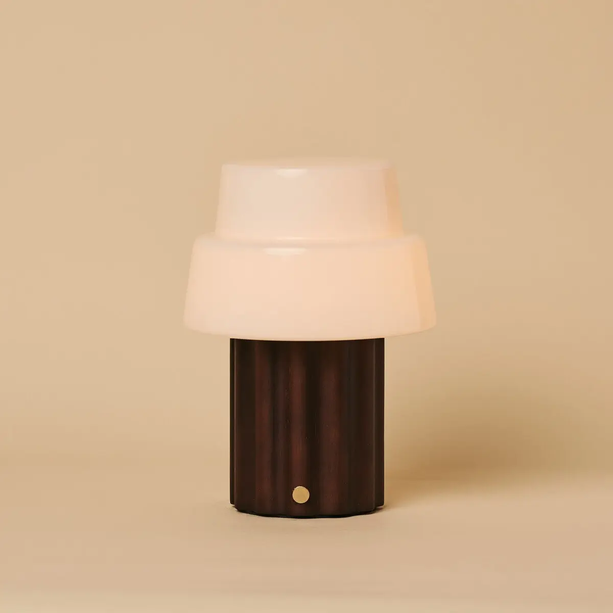 Laurent Dark Brown Rechargeable Table Lamp | Up to 100 Hours of Light, Versatile & Wood