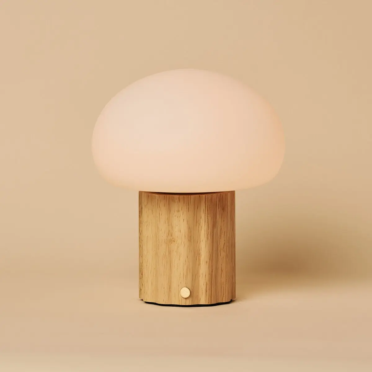 Jord Light Brown Rechargeable Table Lamp | Cordless, Unique & Up to 100 Hours of Light