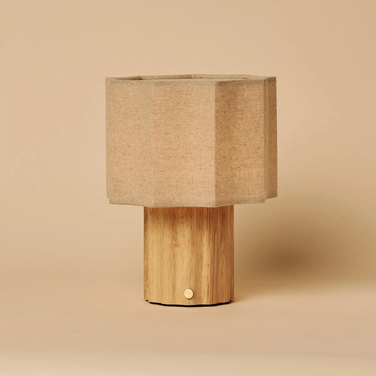 Eloïsa Light Brown Rechargeable Table Lamp | Linen Blend, Modular & Dimmable