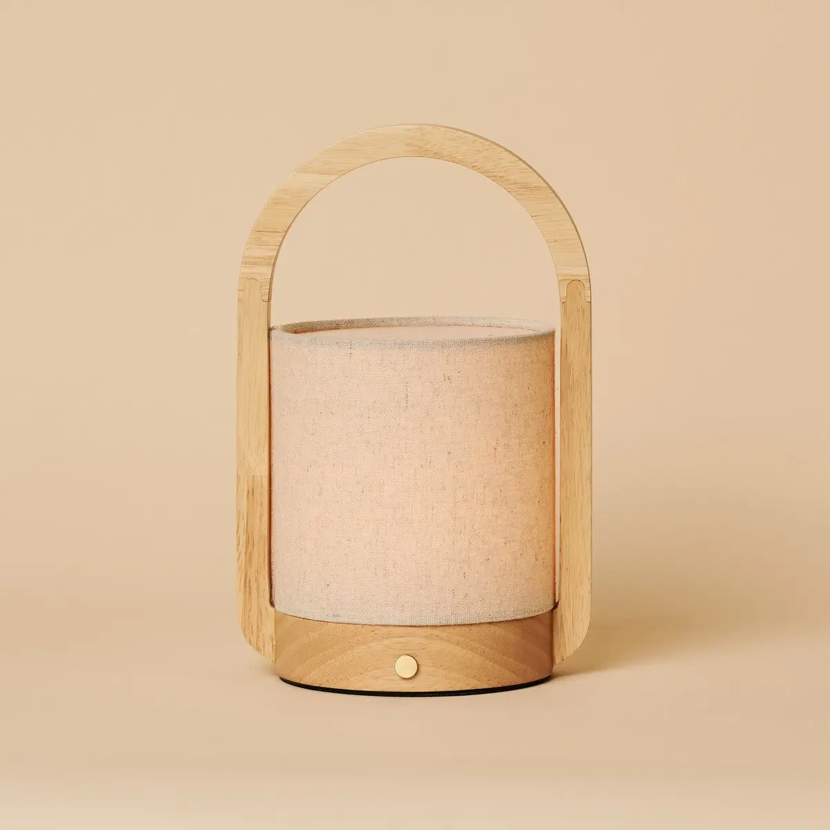 Jeremy Light Brown Wooden Rechargeable Lamp | Modern, Versatile & 3 Light Modes