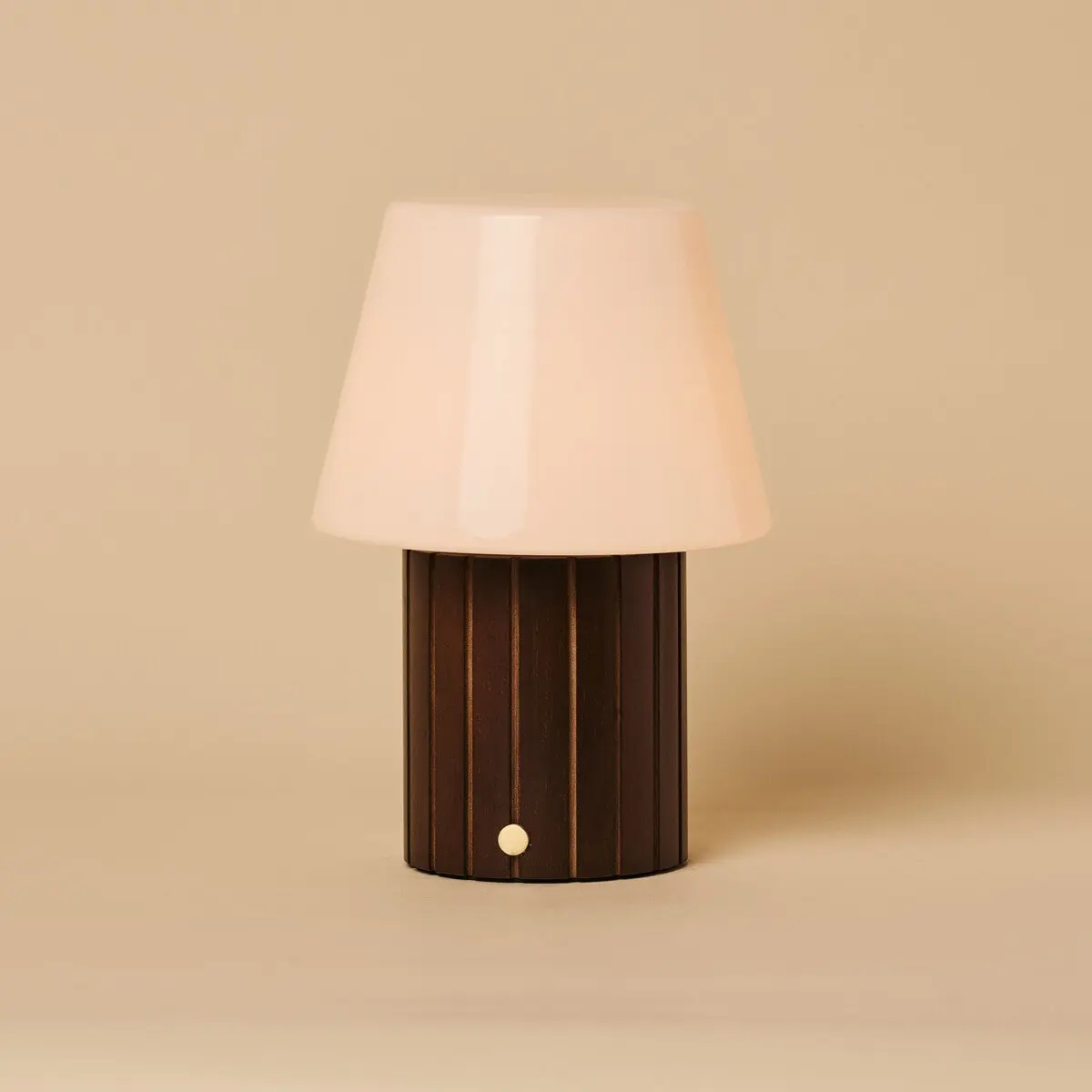 Lex Dark Brown Rechargeable Table Lamp | Stylish, Cordless & 3 Light Modes